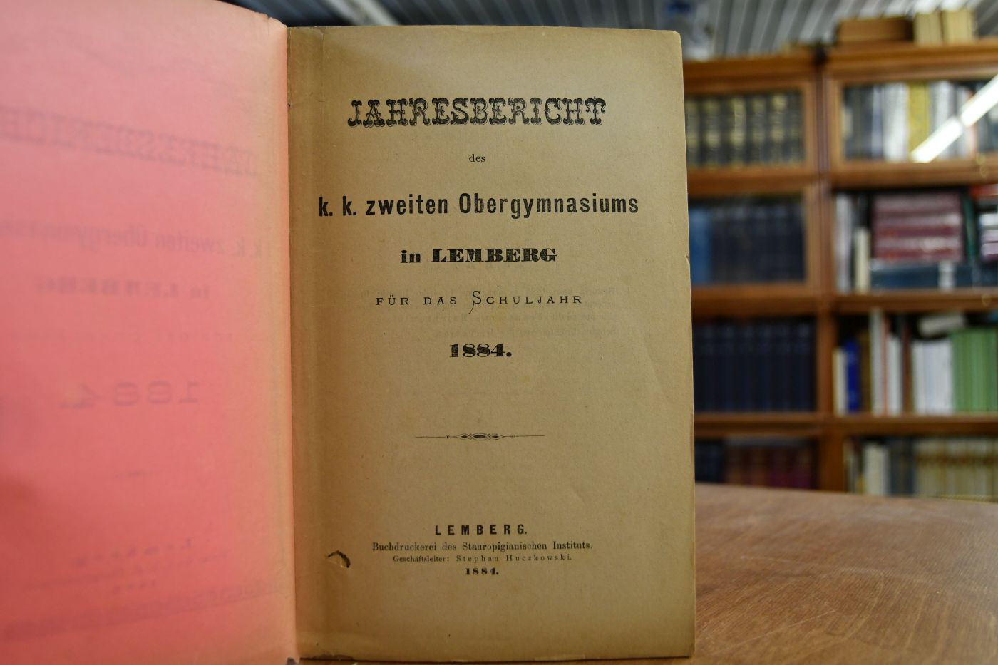 Jahresbericht des k.k. zweiten Obergymnasiums in Lemberg für das Schuljahr 1884.