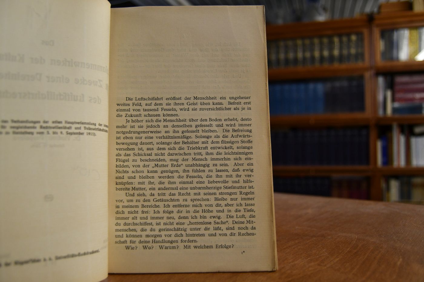 Das Zusammenwirken der Kulturstaaten zum Zwecke einer Vereinheitlichung des Luftschiffahrtsrechtes.