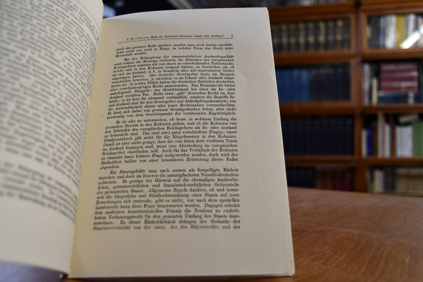 Sind die deutschen Kolonien Inland oder Ausland?
