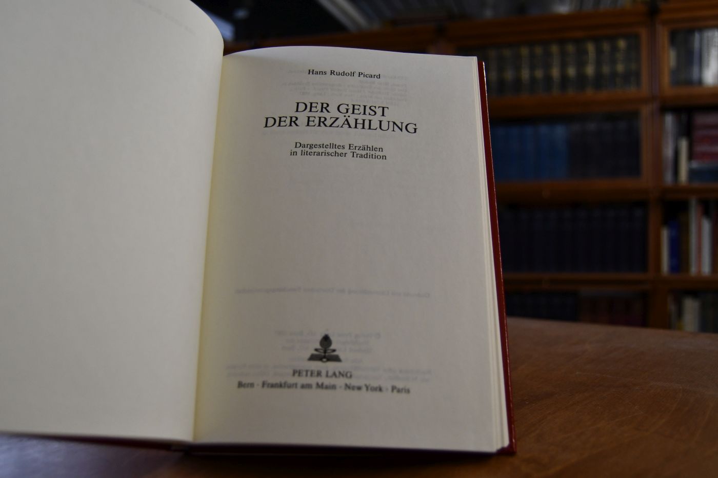 Der Geist der Erzählung.Dargestelltes Erzählen in literar. Tradition.