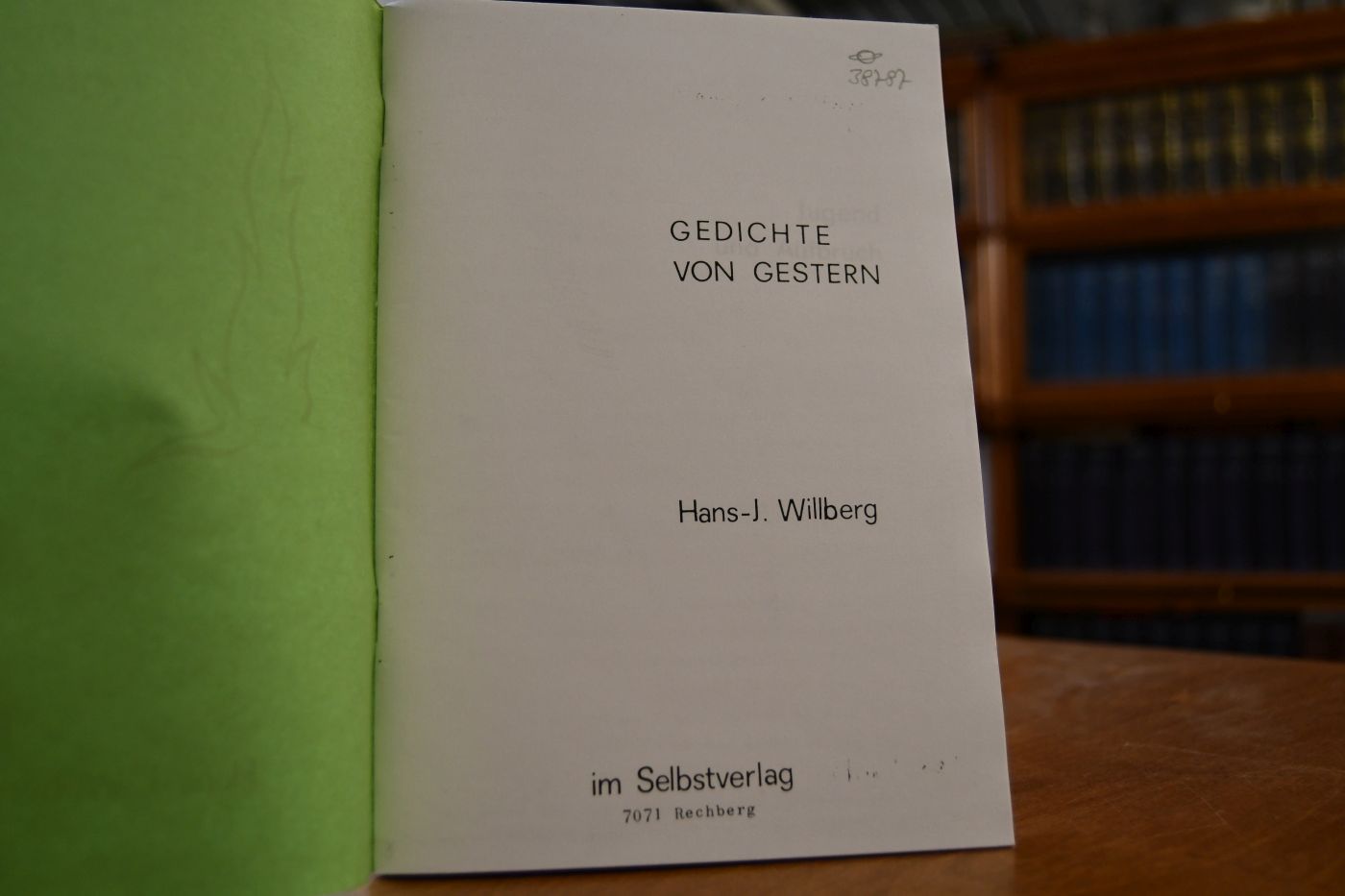 Gedichte von gestern.