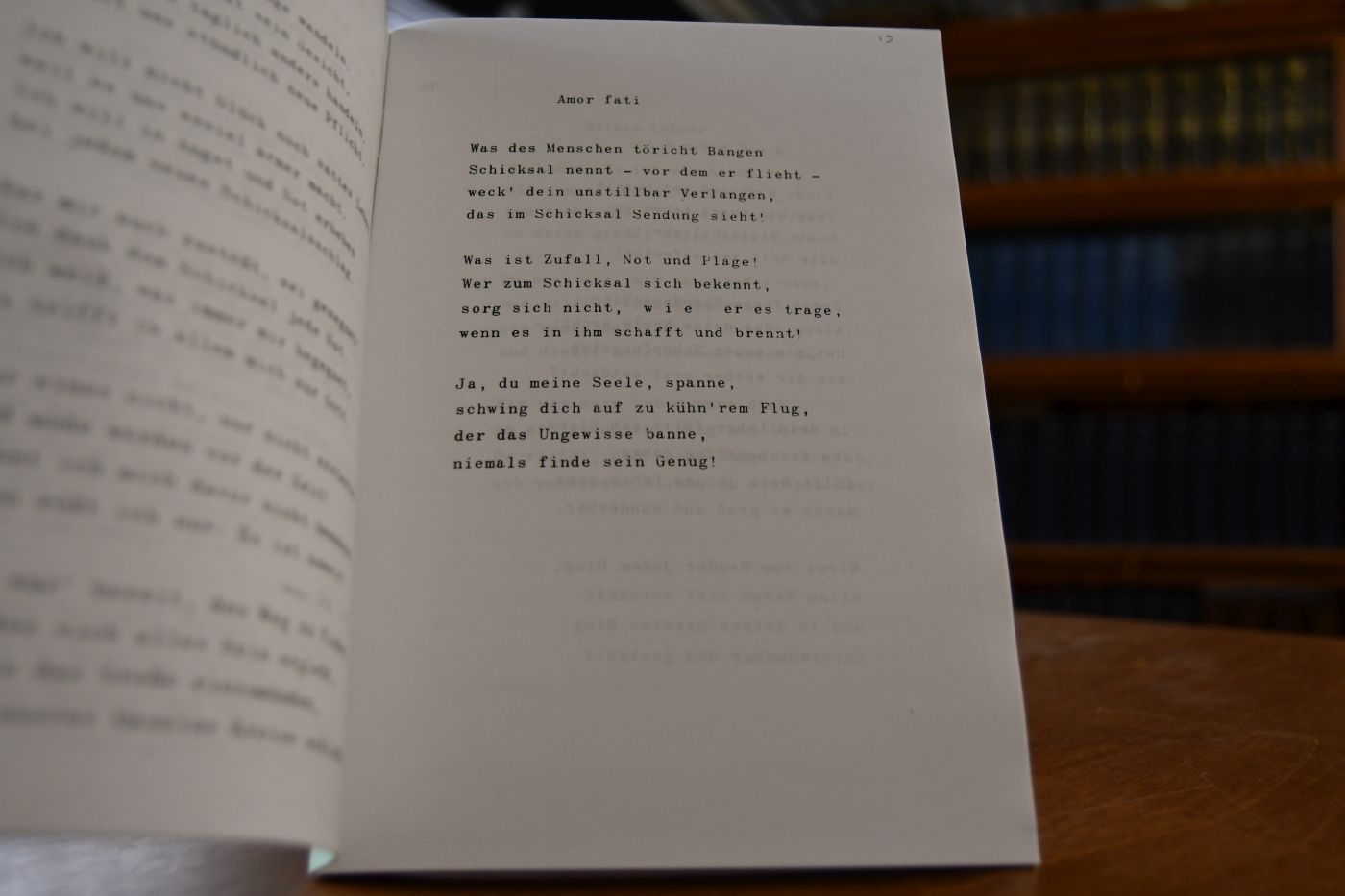 Gedichte von gestern.