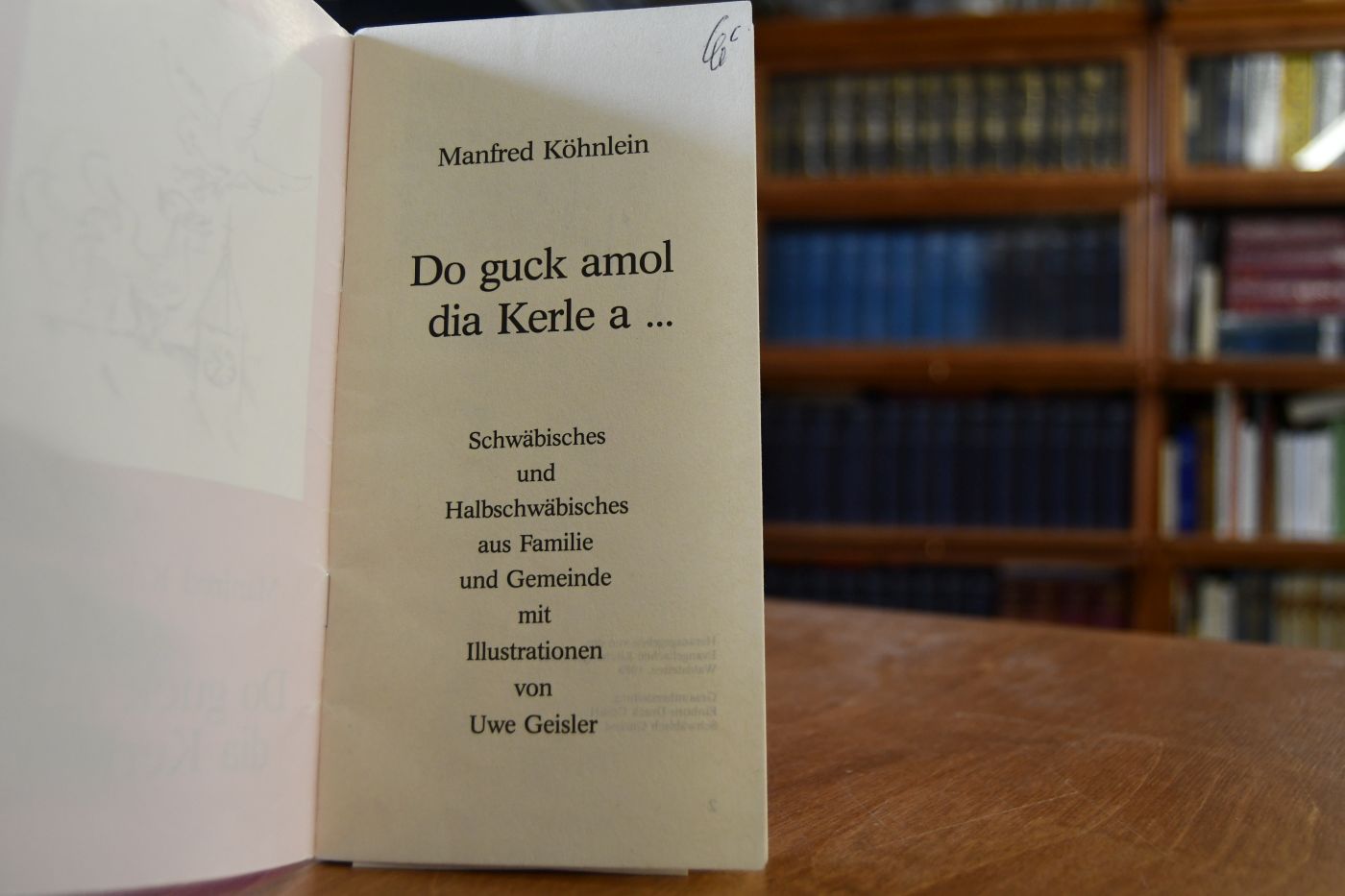 Do guck amol dia Kerle a ... Schwäbisches und Halbschwäbisches aus Familie und Gemeinde.