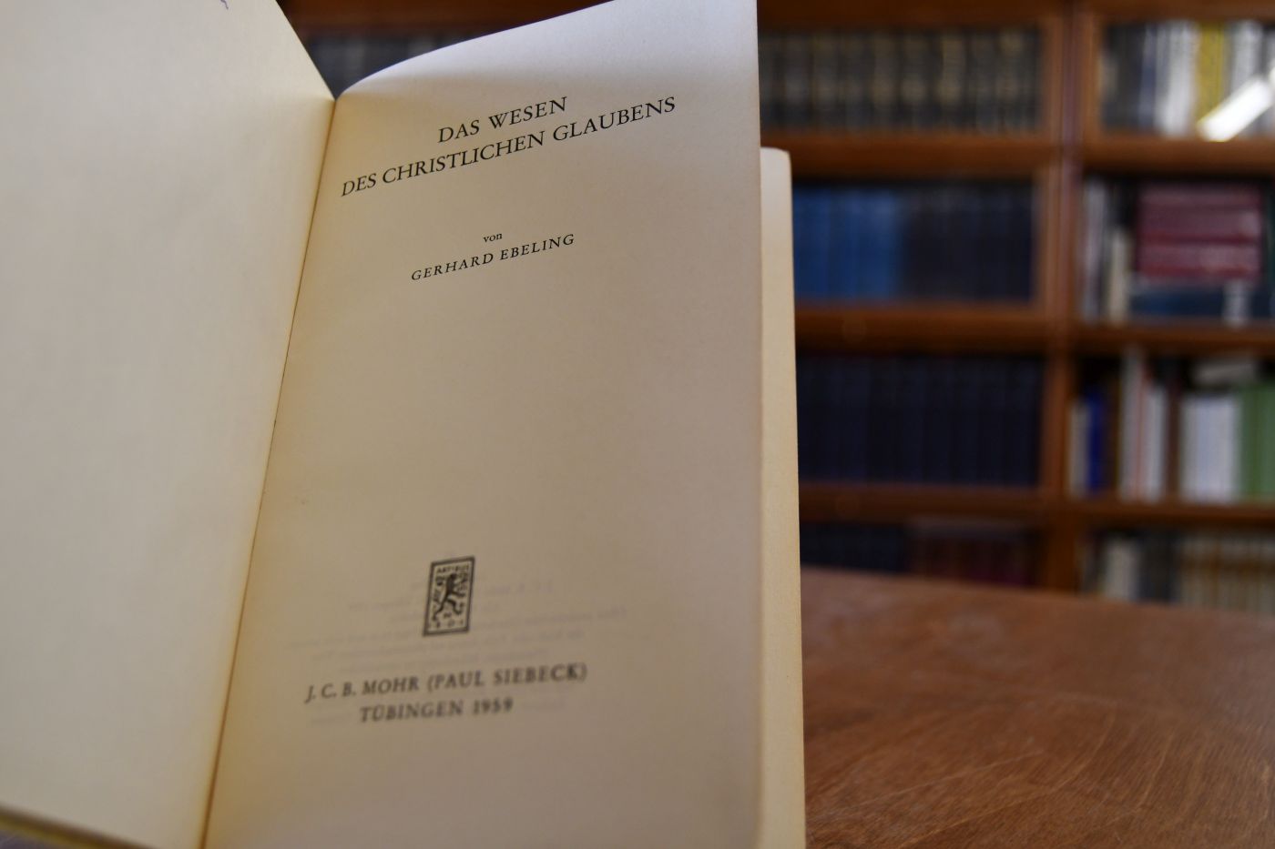 Das Wesen des christlichen Glaubens.