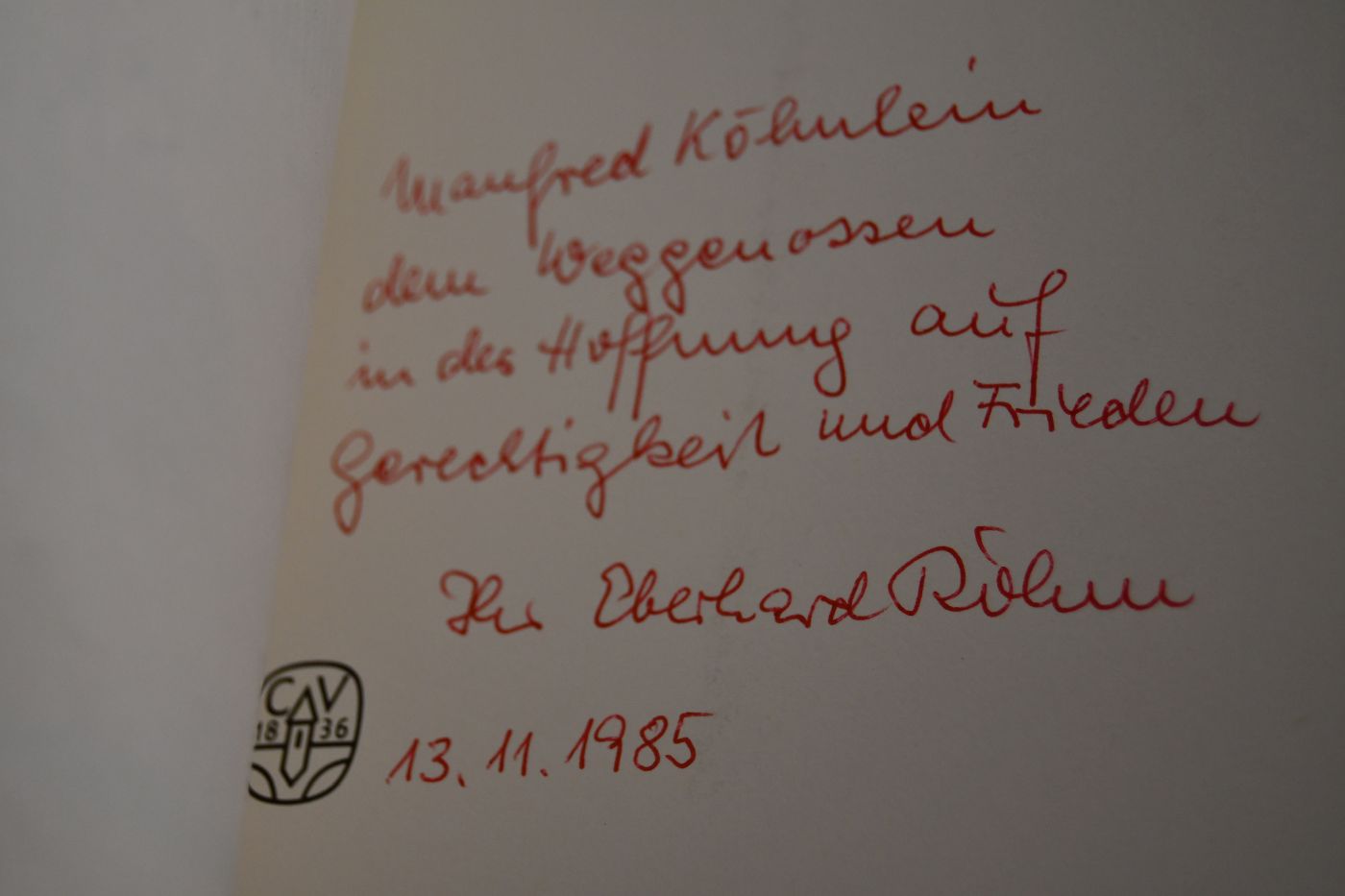 Sterben für den Frieden. Spurensicherung Hermann Stöhr (1898 - 1940) und die ökumenische Friedensbewegung