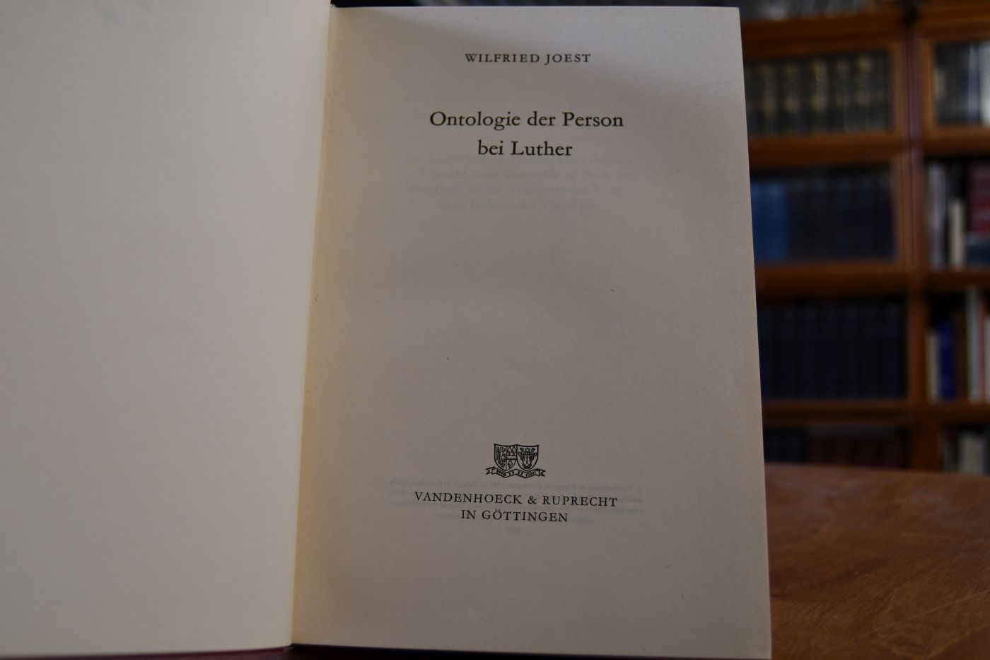 Ontologie der Person bei Luther.