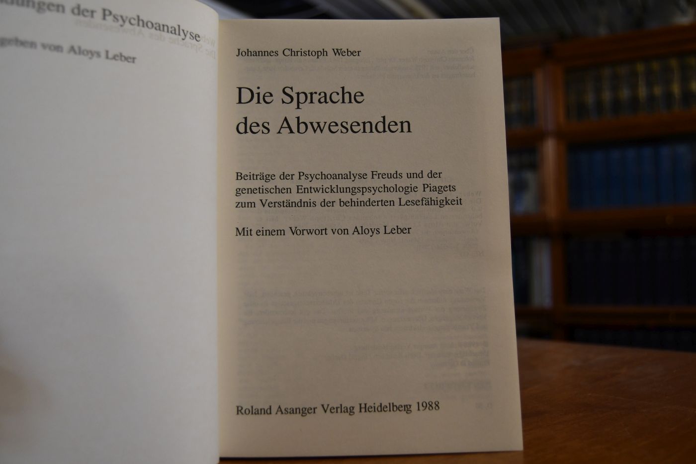 Die Sprache des Abwesenden.