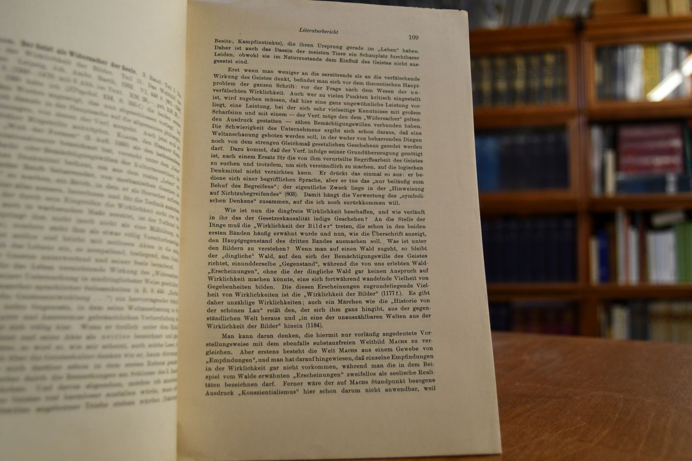 Buchbesprechung Ludwig Klages, Der Geist als Widersacher der Seele.