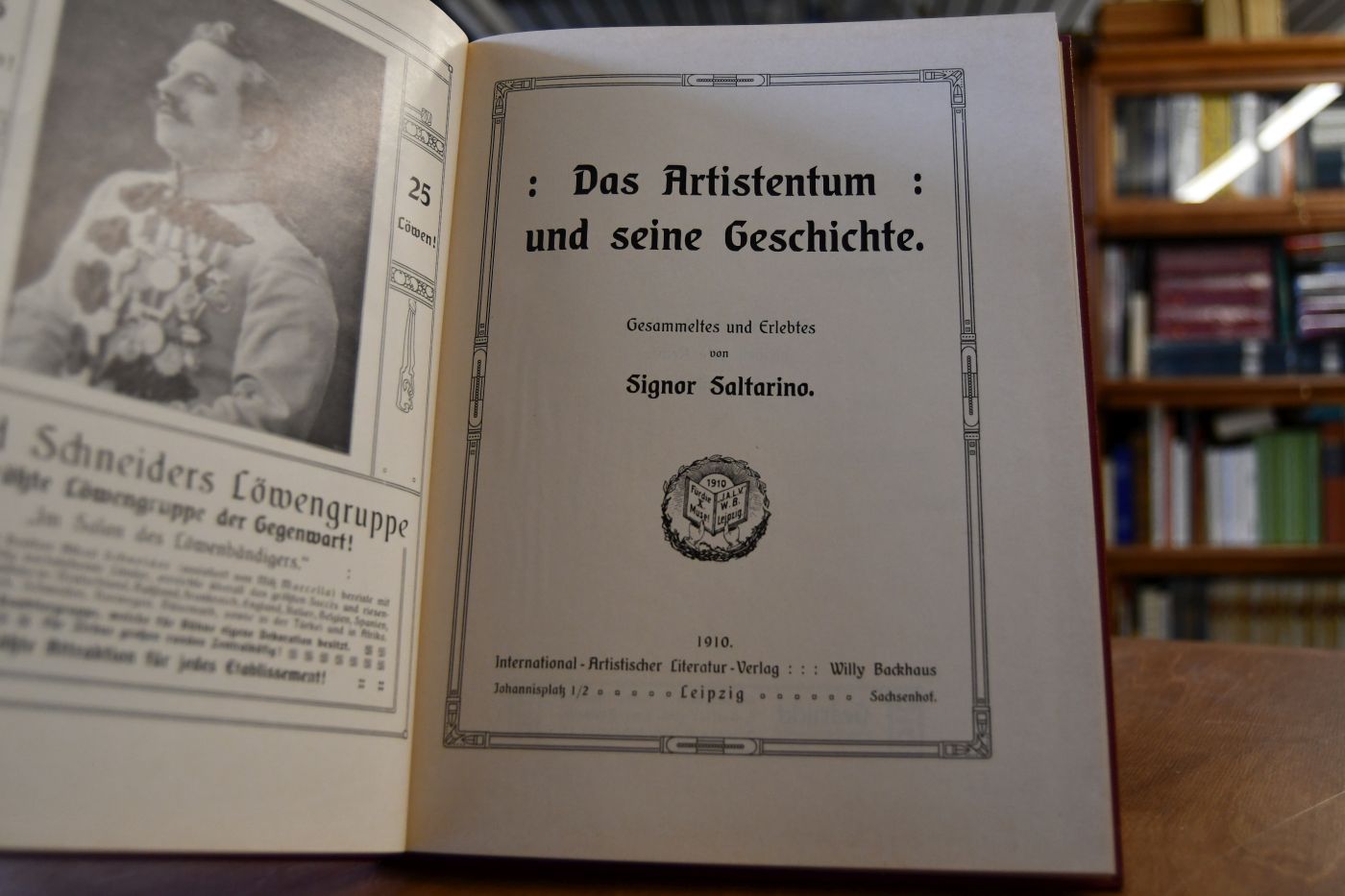 Das Artistentum und seine Geschichte. Gesammeltes und Erlebtes.