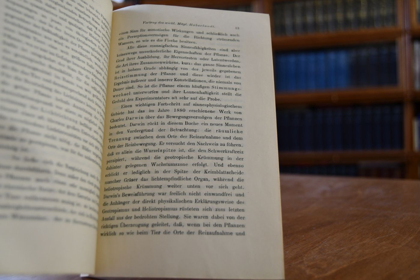 Über Reizbarkeit und Sinnesleben der Pflanzen. Vortrag gehalten in der feierlichen Sitzung der Kaiserlichen Akademie der Wissenschaften am 30. Mai 1908.
