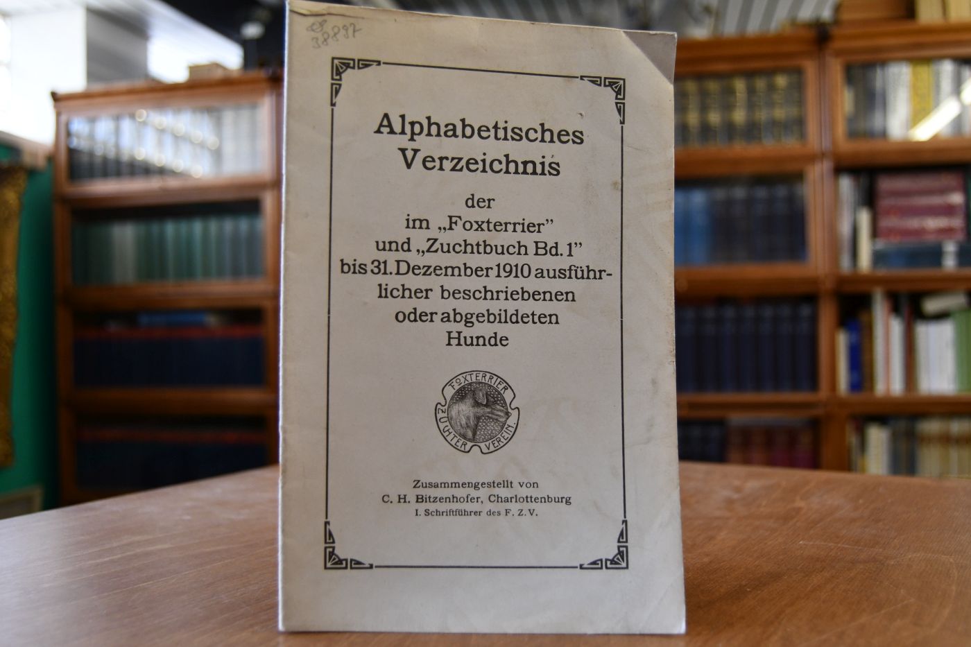 Alphabetisches Verzeichnis der im "Foxterrier" und "Zuchtbuch Bd. 1" bis 31. Dezember 1910 ausführlicher beschriebenen oder abgebildeten Hunde.