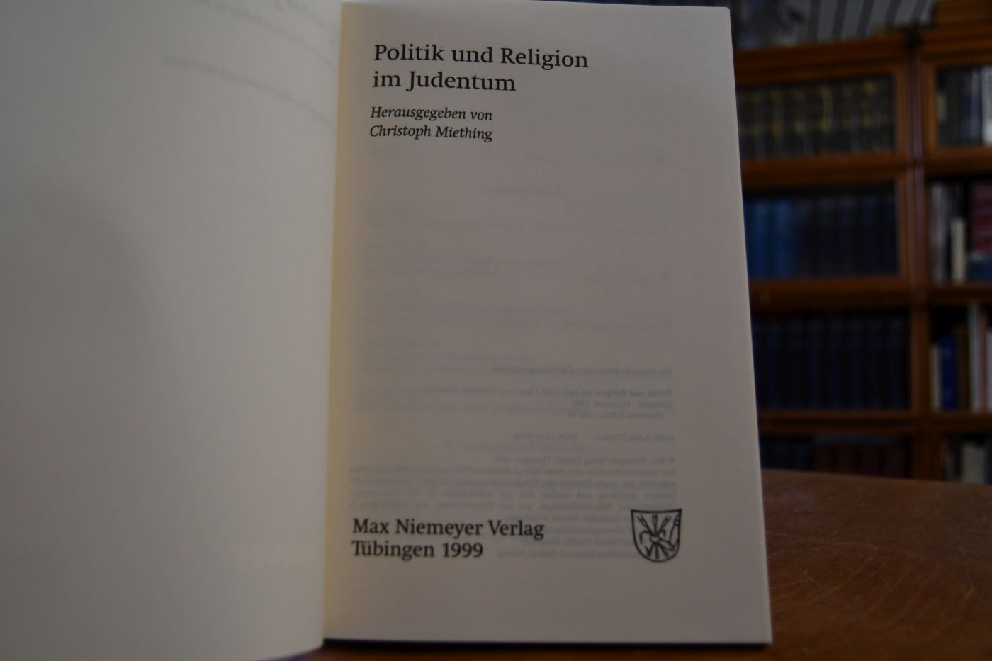 Politik und Religion im Judentum.