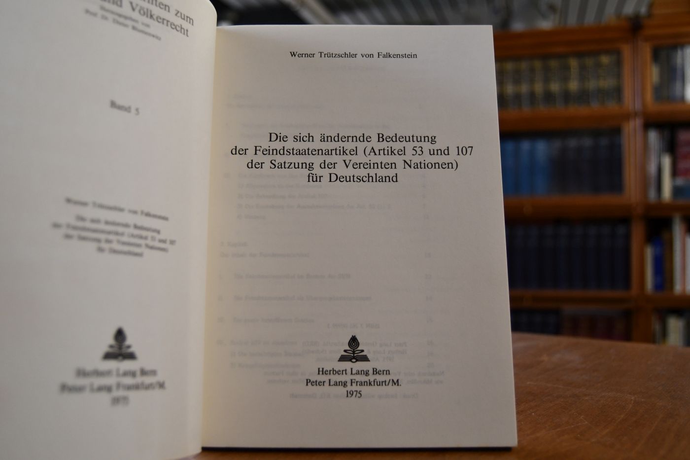 Die sich ändernde Bedeutung der Feindstaatenartikel (Artikel 53 und 107 der Satzung der Vereinten Nationen) für Deutschland.