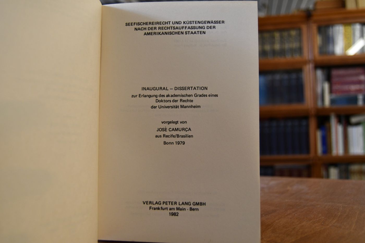 Seefischereirecht und Küstengewässer nach der Rechtsauffassung der Amerikanischen Staaten.