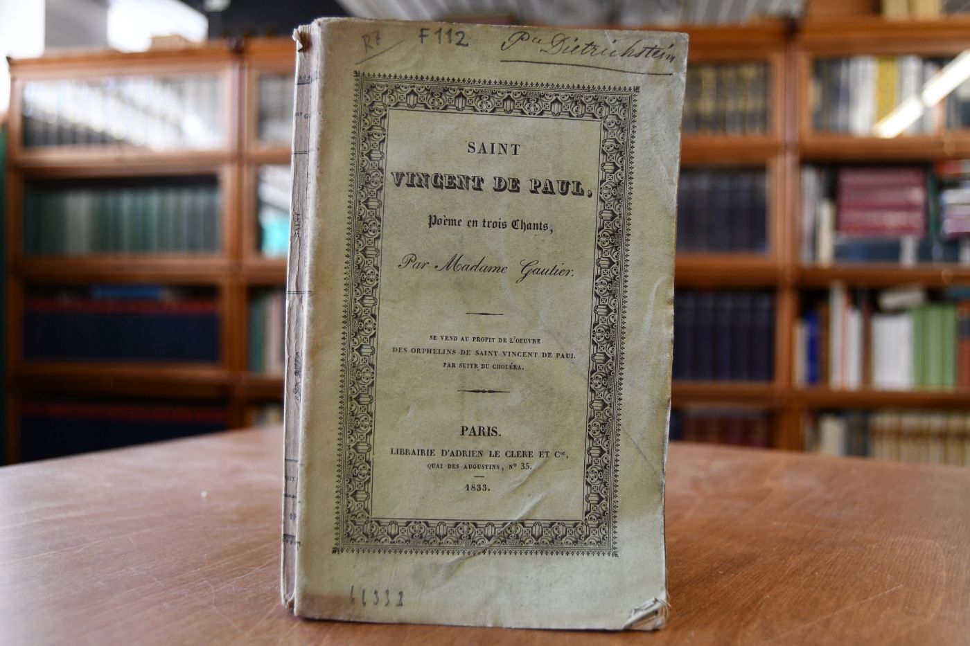 Saint Vincent de Paul. Poeme en trois Chants.