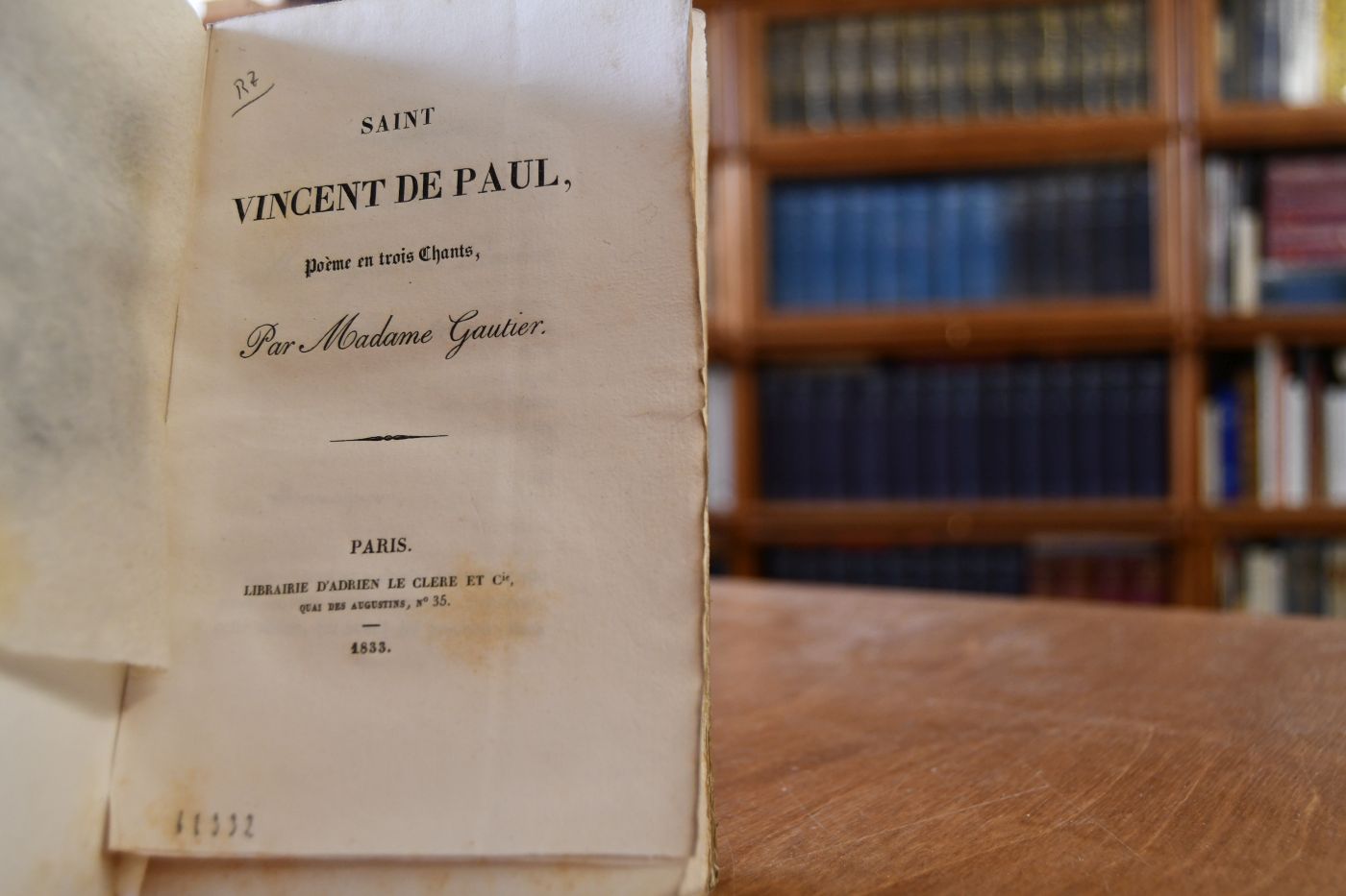 Saint Vincent de Paul. Poeme en trois Chants.