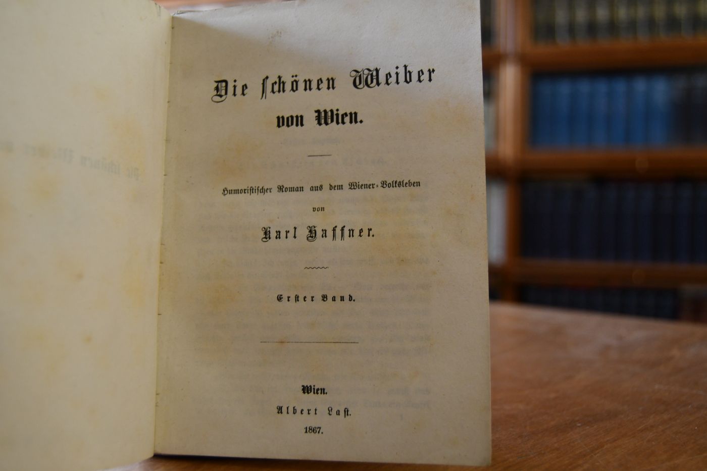 Die schönen Weiber von Wien. Humoristischer Roman aus dem WIener-Volksleben. Erster Band (apart).