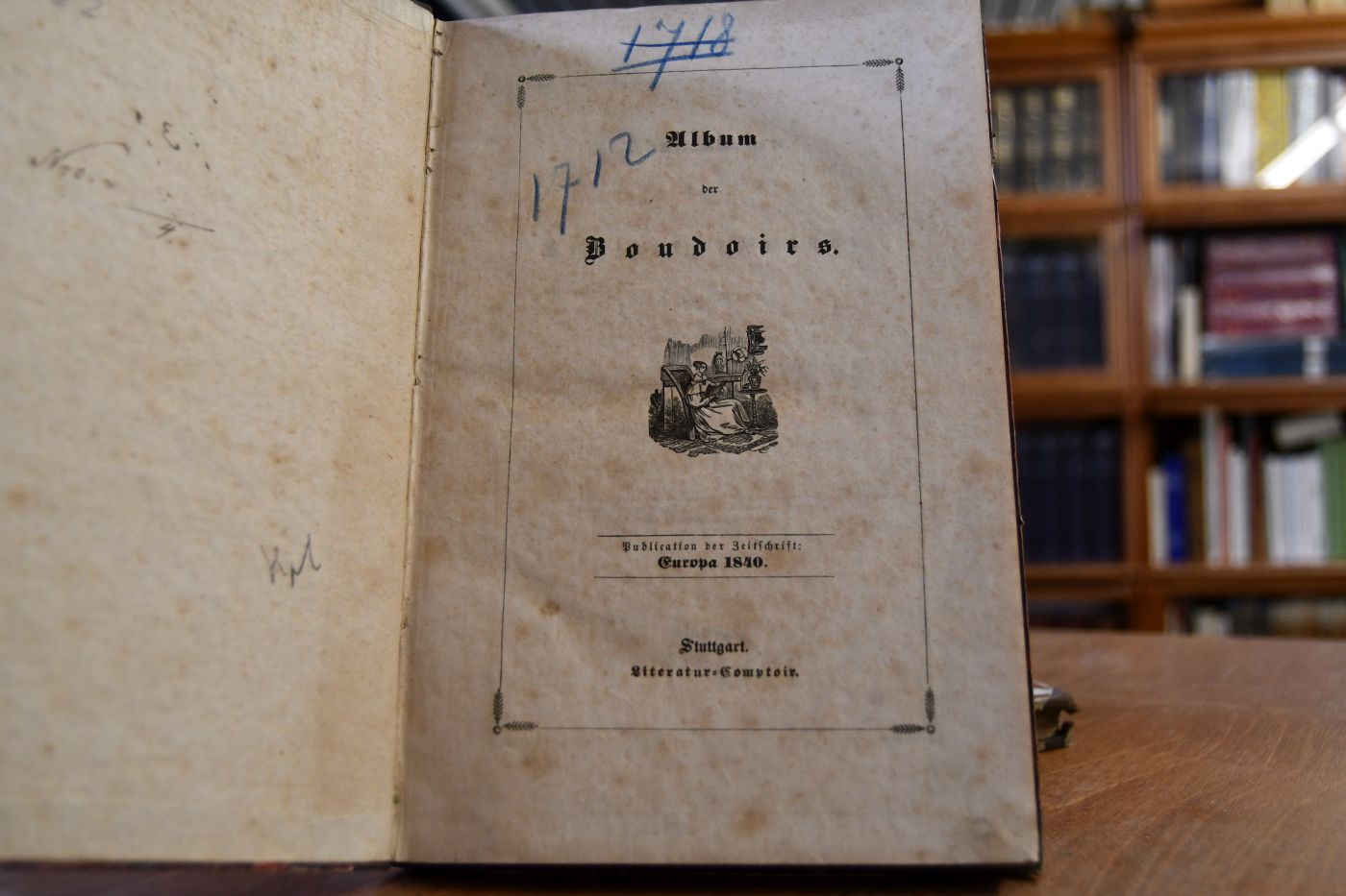 Album der Boudoirs. Publication der Zeitschrift Europa 1839+1840. Illustrationen zu Schiller`s Werken in Umrissen von Julius Nisle. (Wallenstein, Kabale und Liebe, Wilhelm Tell+Die Braut von Messina, Die Räuber, Turandot,Prinzessin von China, Die Jungfrau von Orleans. 2 Bde.