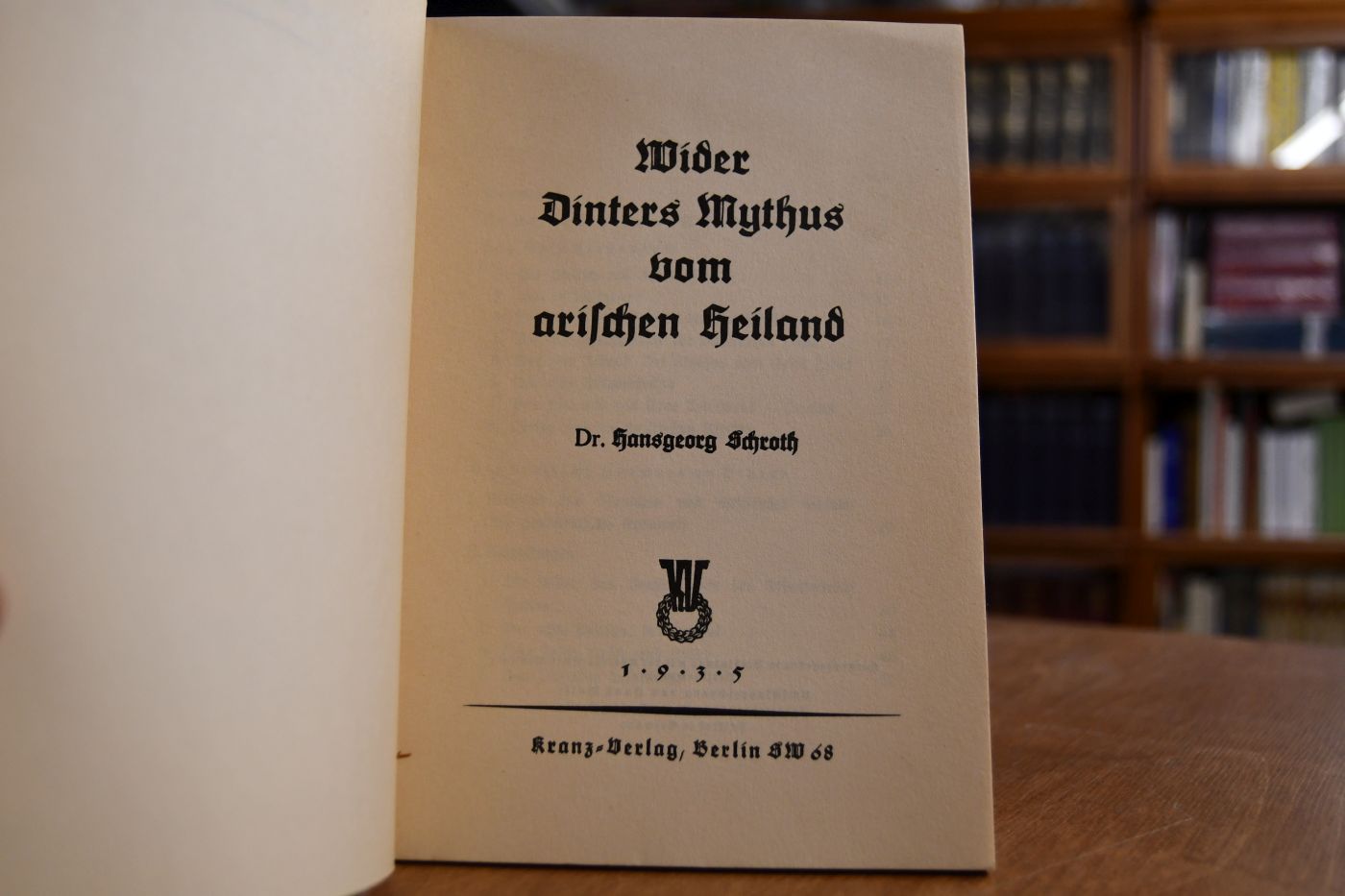 Wider Dinters Mythus vom arischen Heiland.