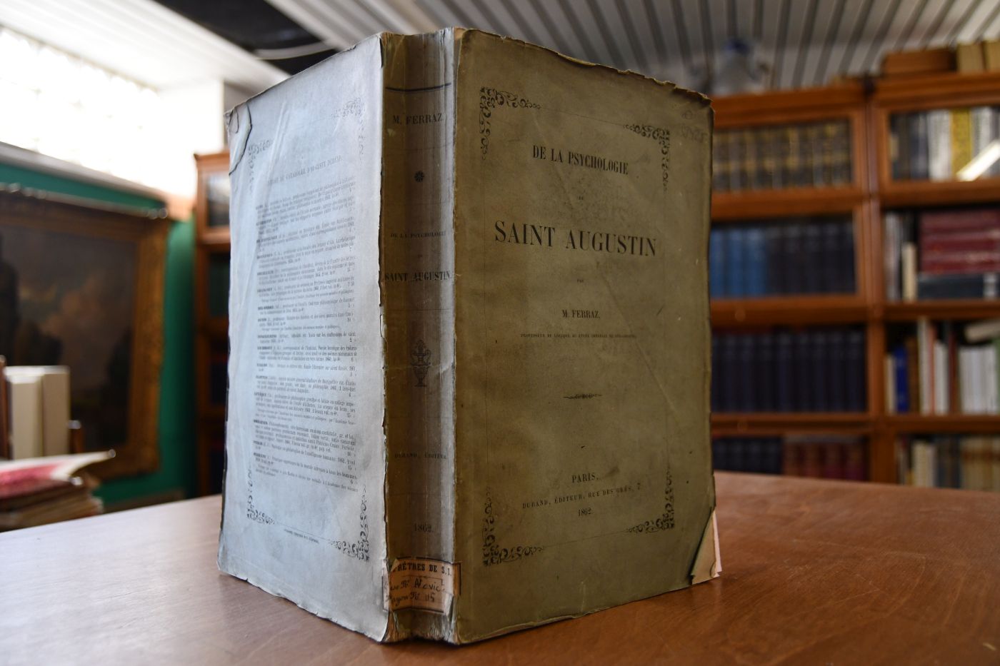 De la Psychologie de Saint Augustin.