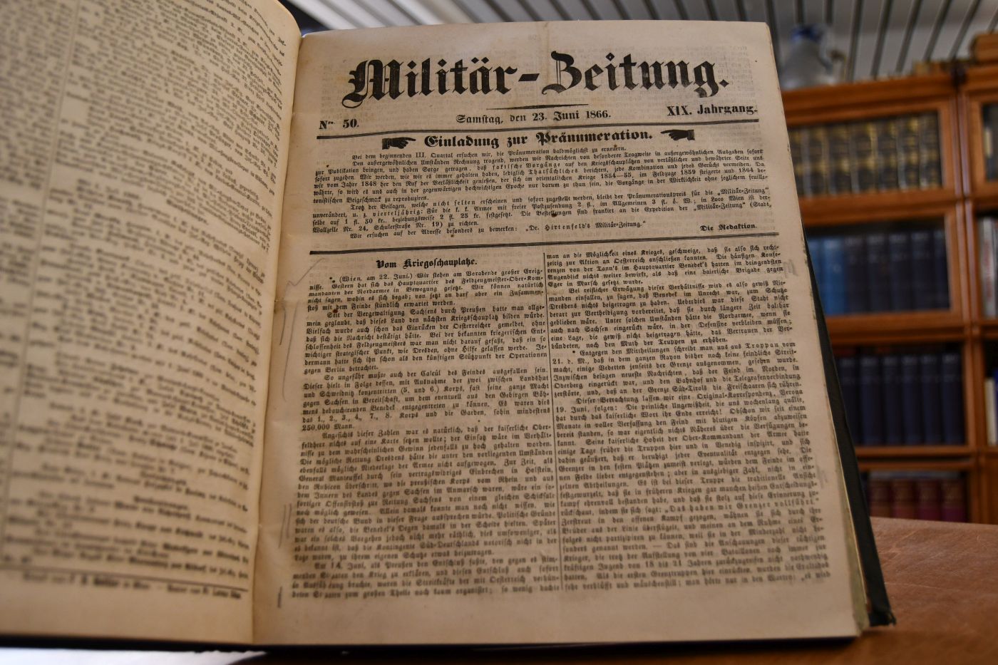 Militär-Zeitung. Neunzehnter Jahrgang 1866.