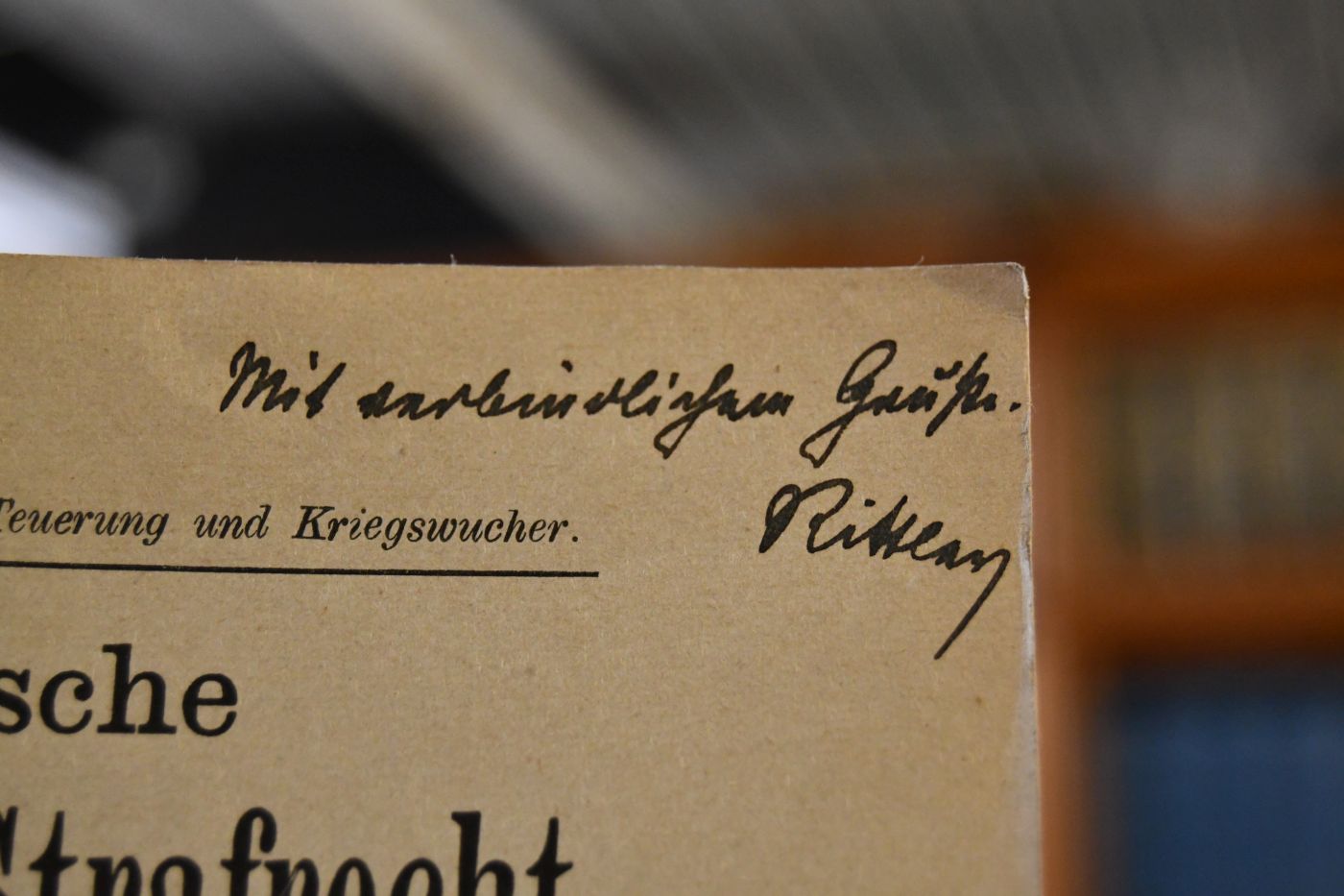 Deutschlands Kampf gegen Teuerung und Kriegswucher.