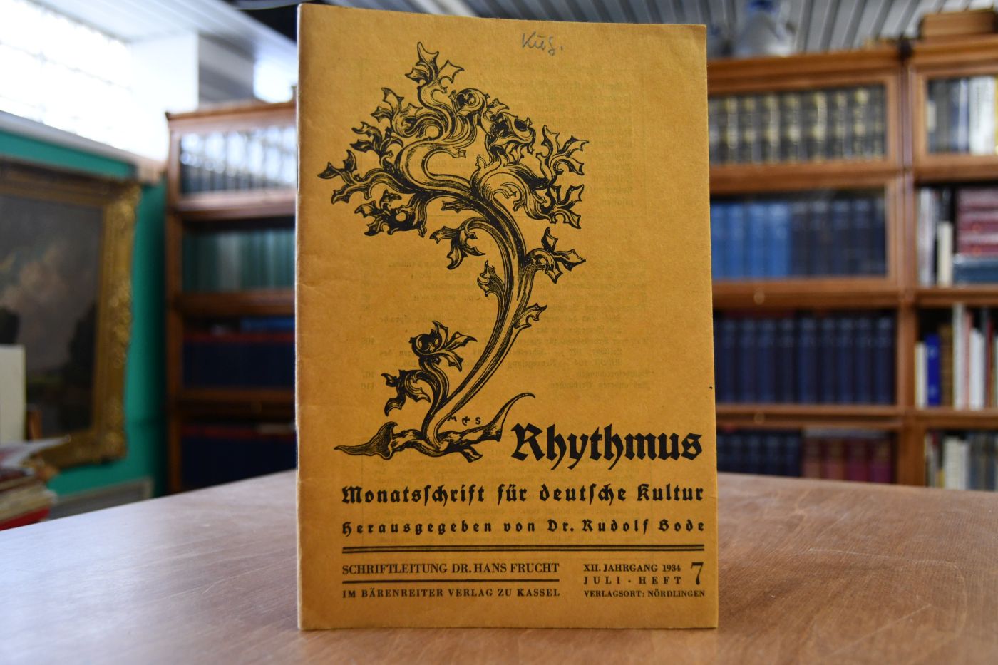 Rhytmus. Monatsschrift für deutsche Kultur. 12. Jahrgang Heft 7.