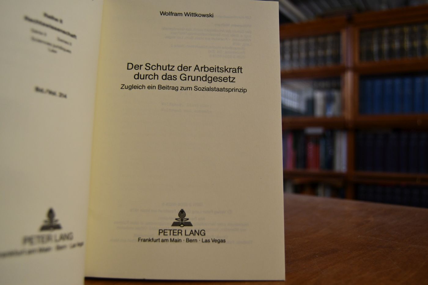 Der Schutz der Arbeitskraft durch das Grundgesetz. Zugleich ein Beitrag zum Sozialstaatsprinzip.