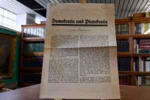 Demokratie und Plutokratie.