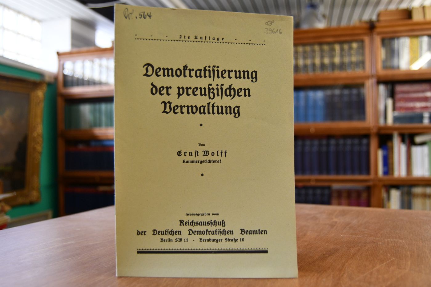 Demokratisierung der preußischen Verwaltung.
