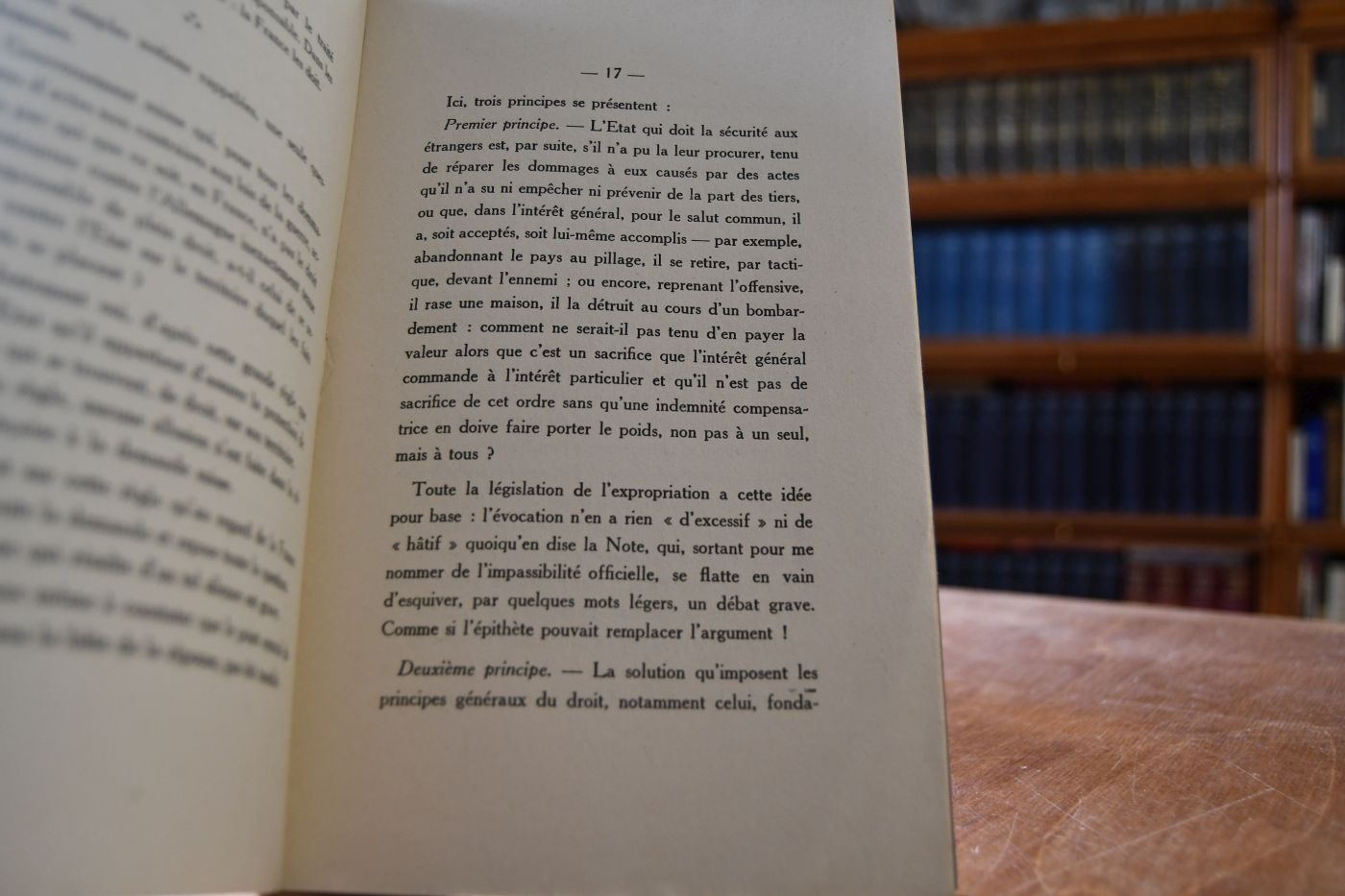 Un Aspect du Droit à la Réparation des Dommages de Guerre.