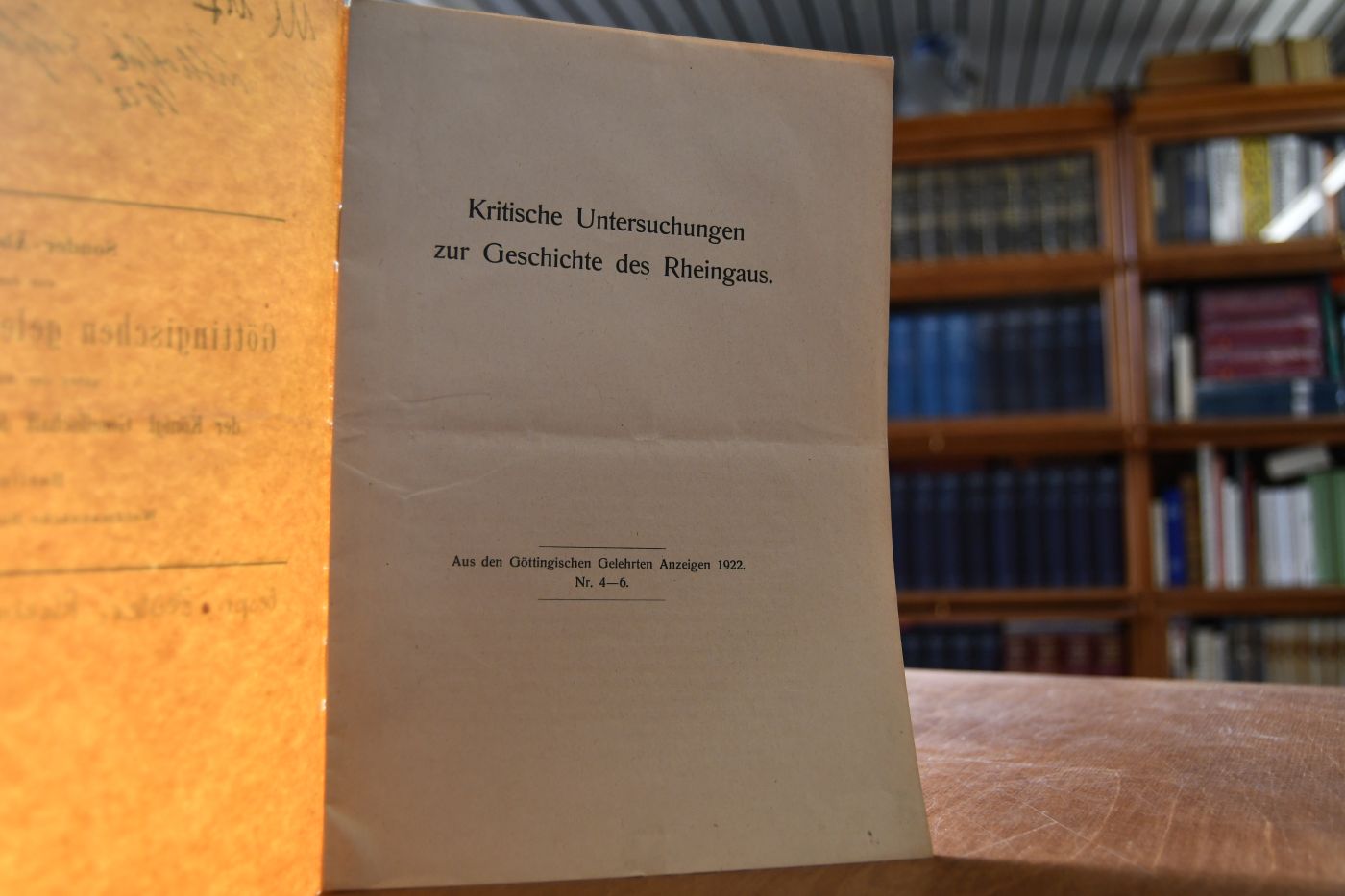Buchbesprechung von Gottfried Zedler Kritische Untersuchungen zur Geschichte des Rheingaus.
