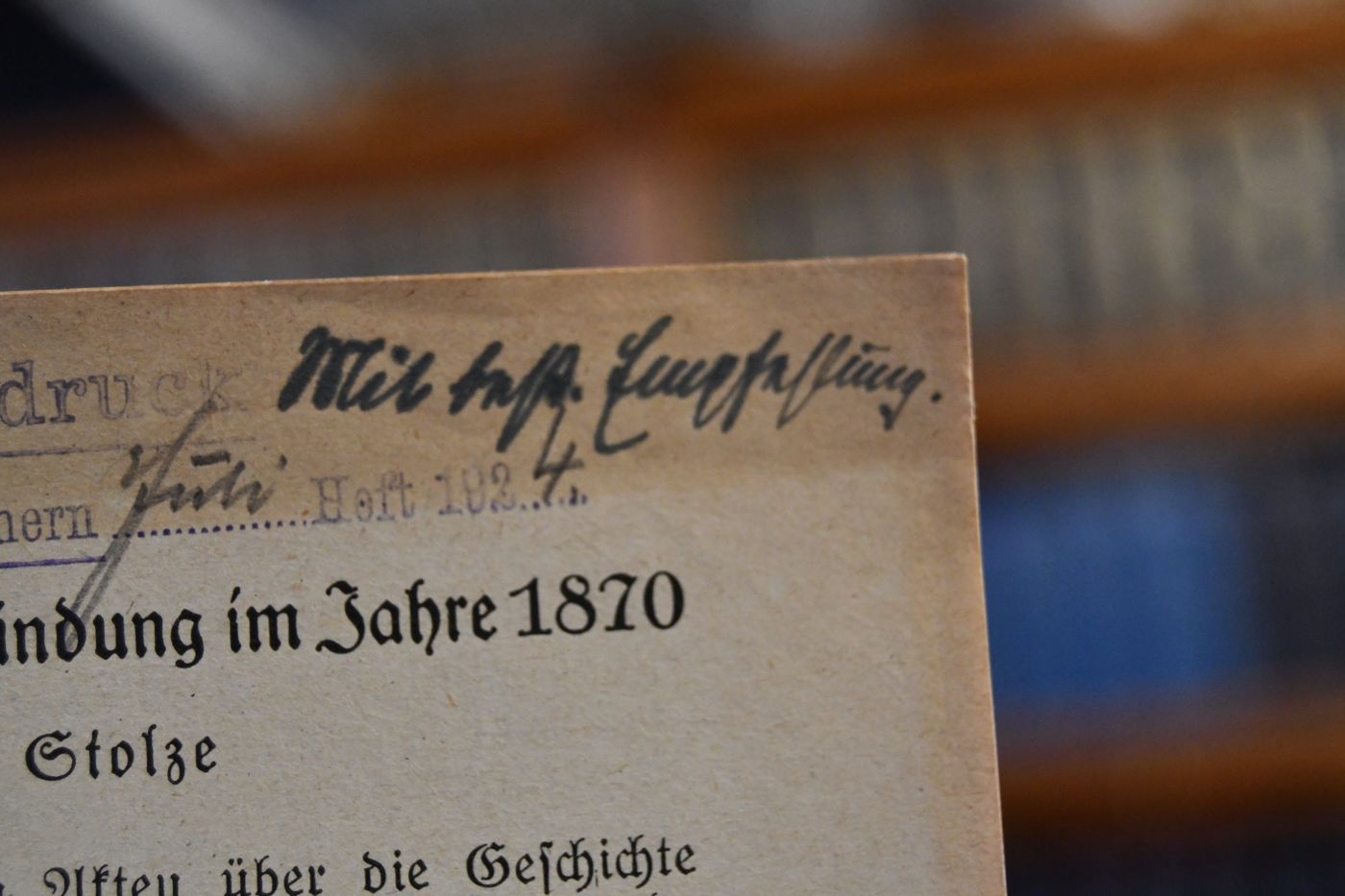 Die Geschichte der Reichsgründung 1870.