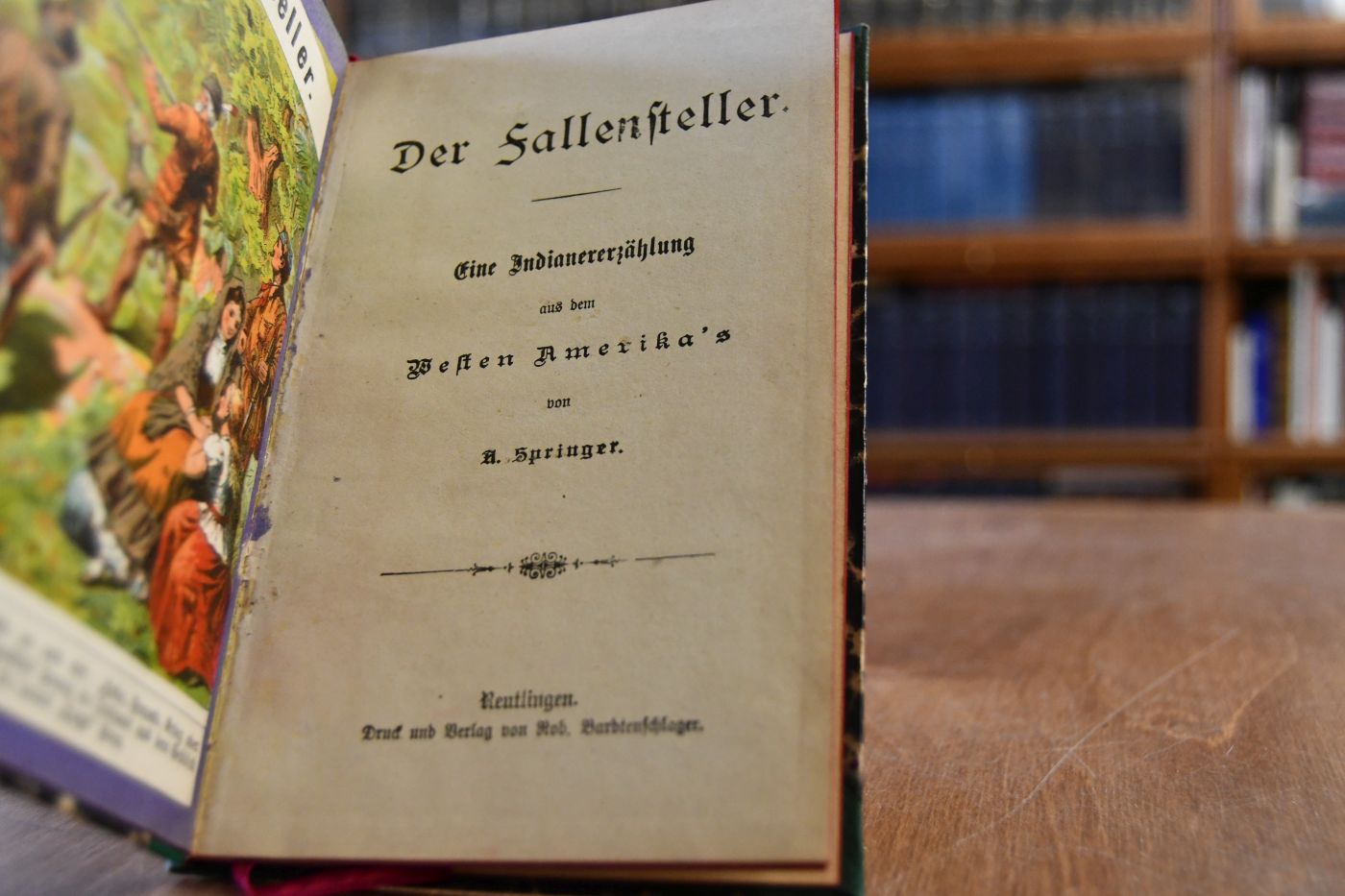 Der Fallensteller. Eine Indianererzählung aus dem Westen Amerika`s.