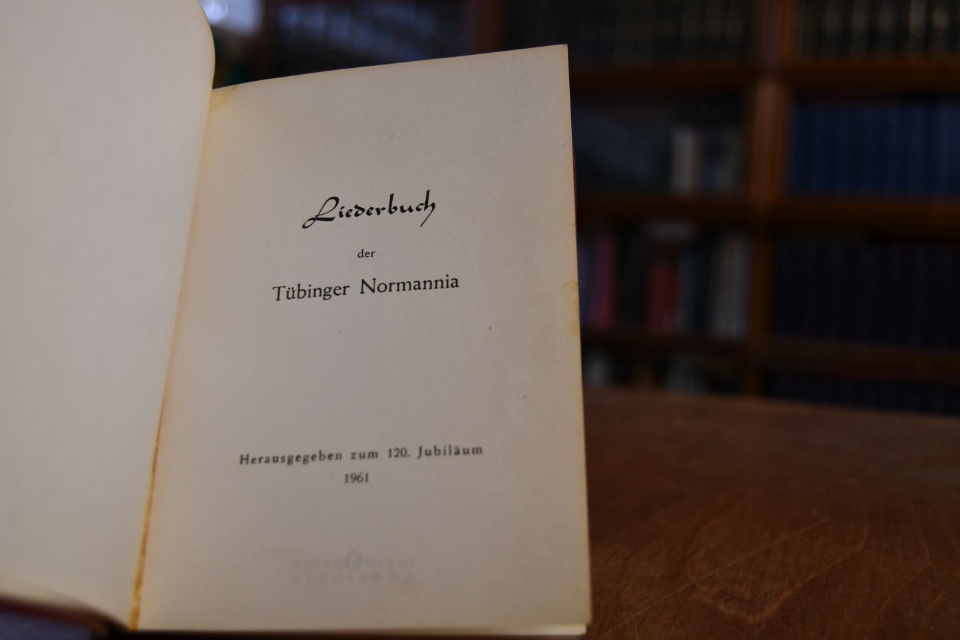 Liederbuch der Tübinger Normannia.