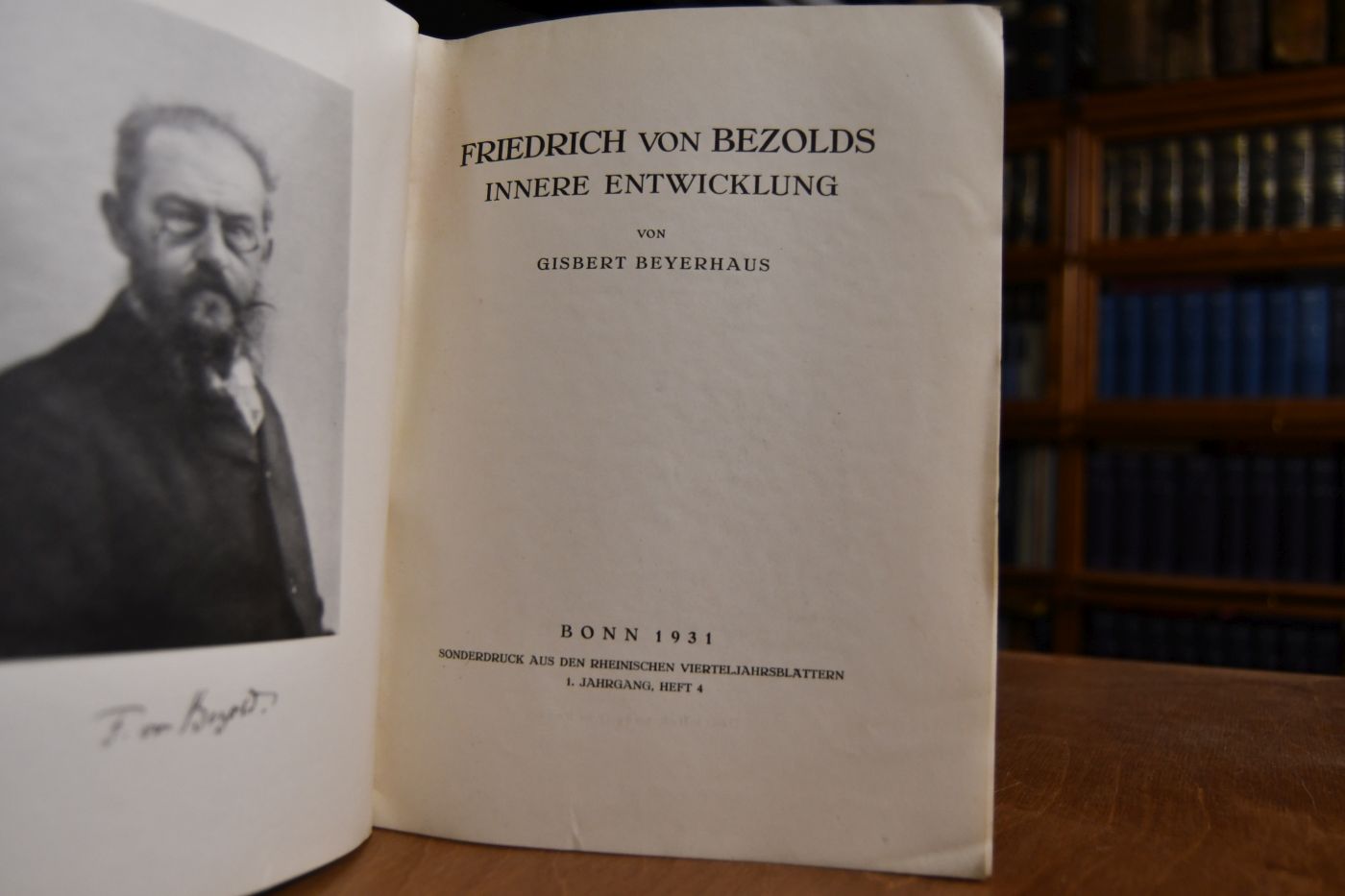 Friedrich von Bezolds innere Entwicklung.