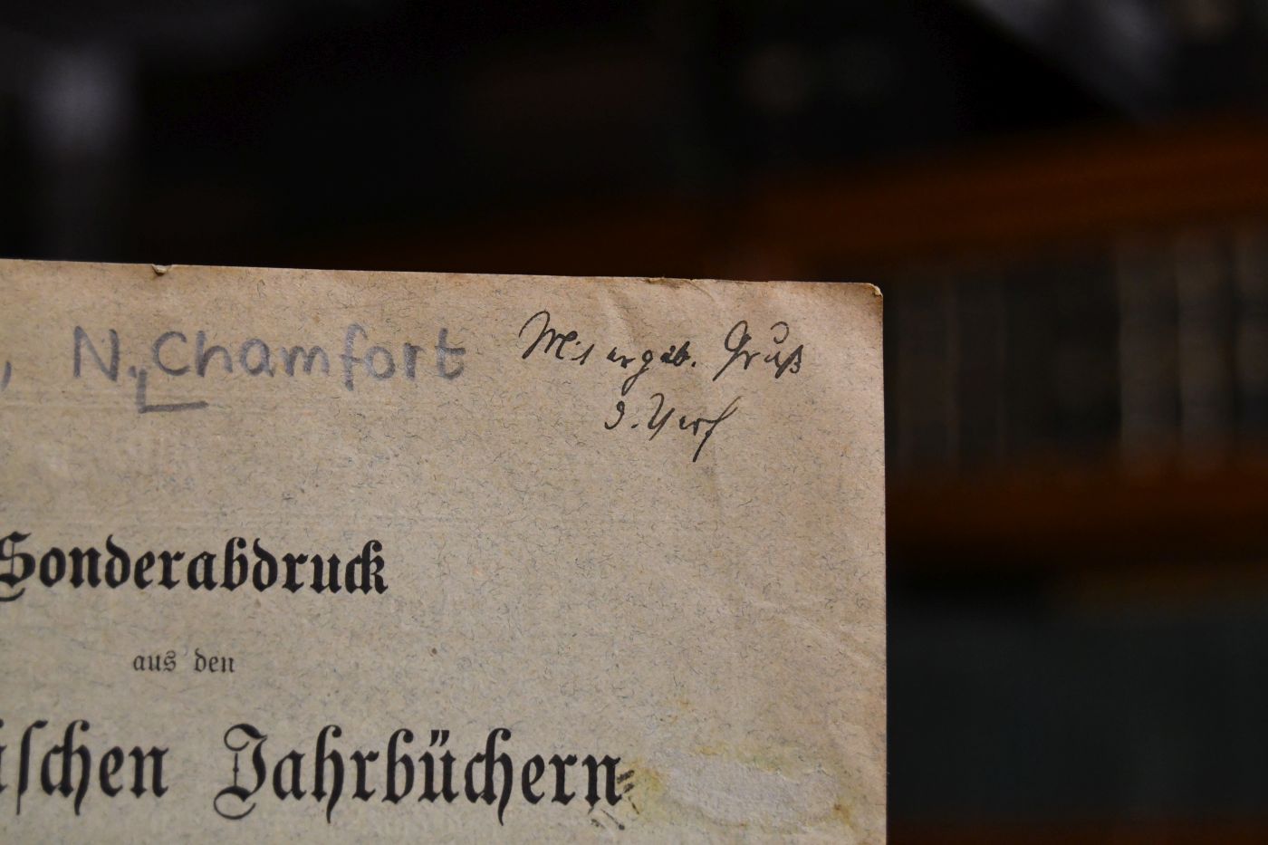 Ein Bürger zweier Welten (Nicolas Chamfort).