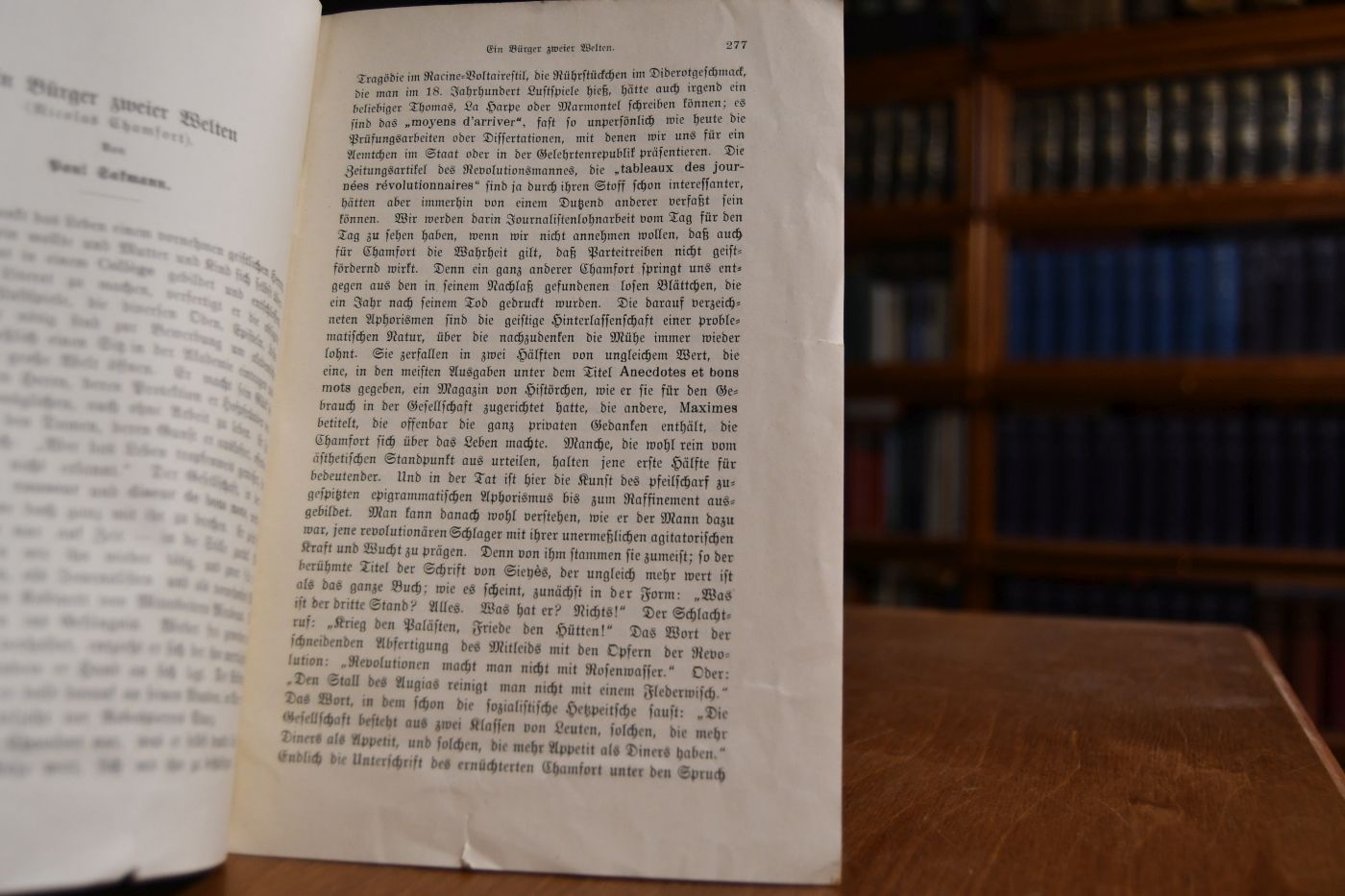 Ein Bürger zweier Welten (Nicolas Chamfort).