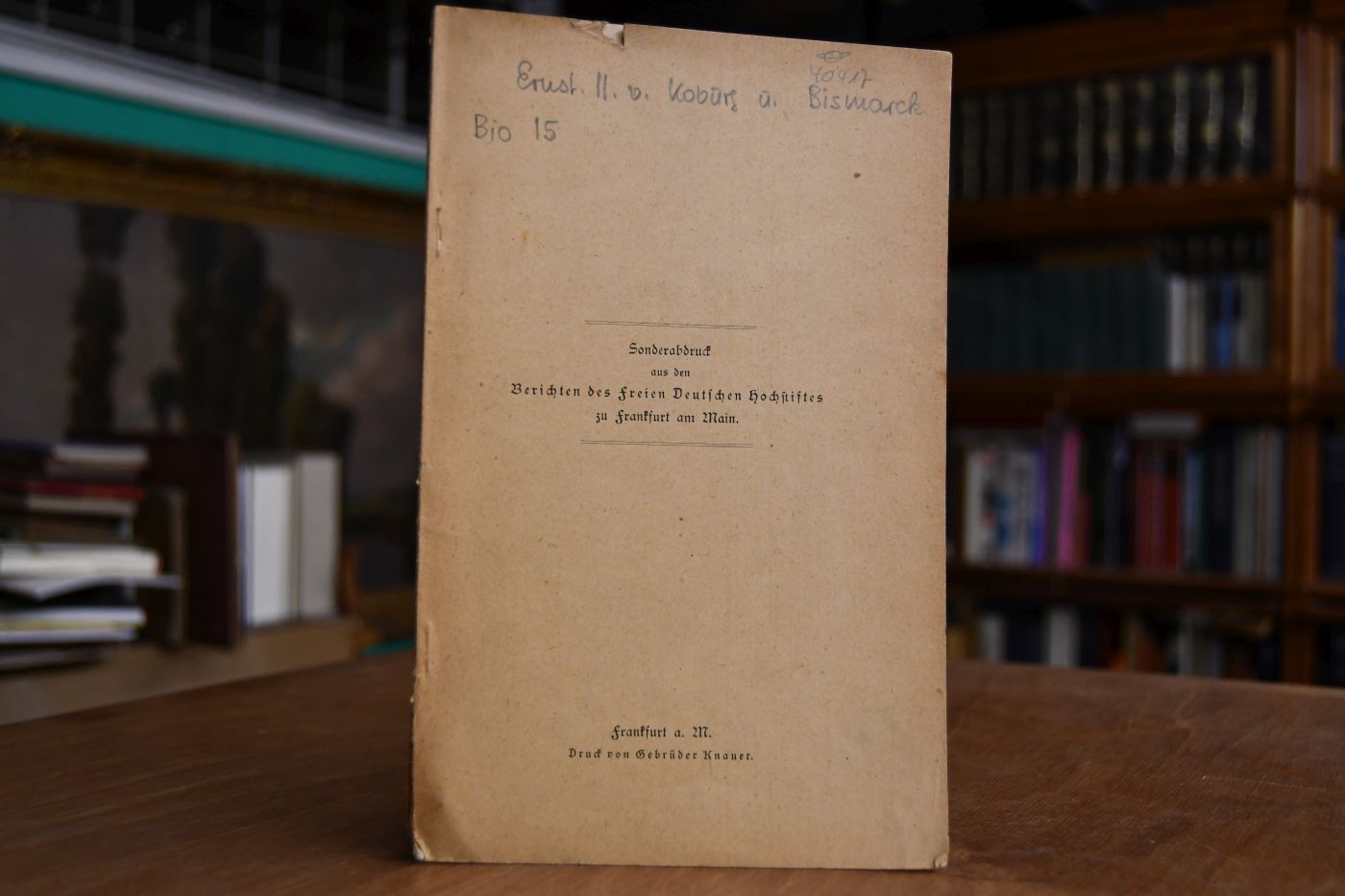 Herzog Ernst II. von Coburg und Bismarck während der Orientkrisis 1854-55.