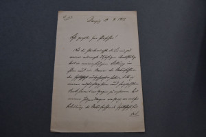 Handschriftlicher Brief des Polizeipräsidenten ...