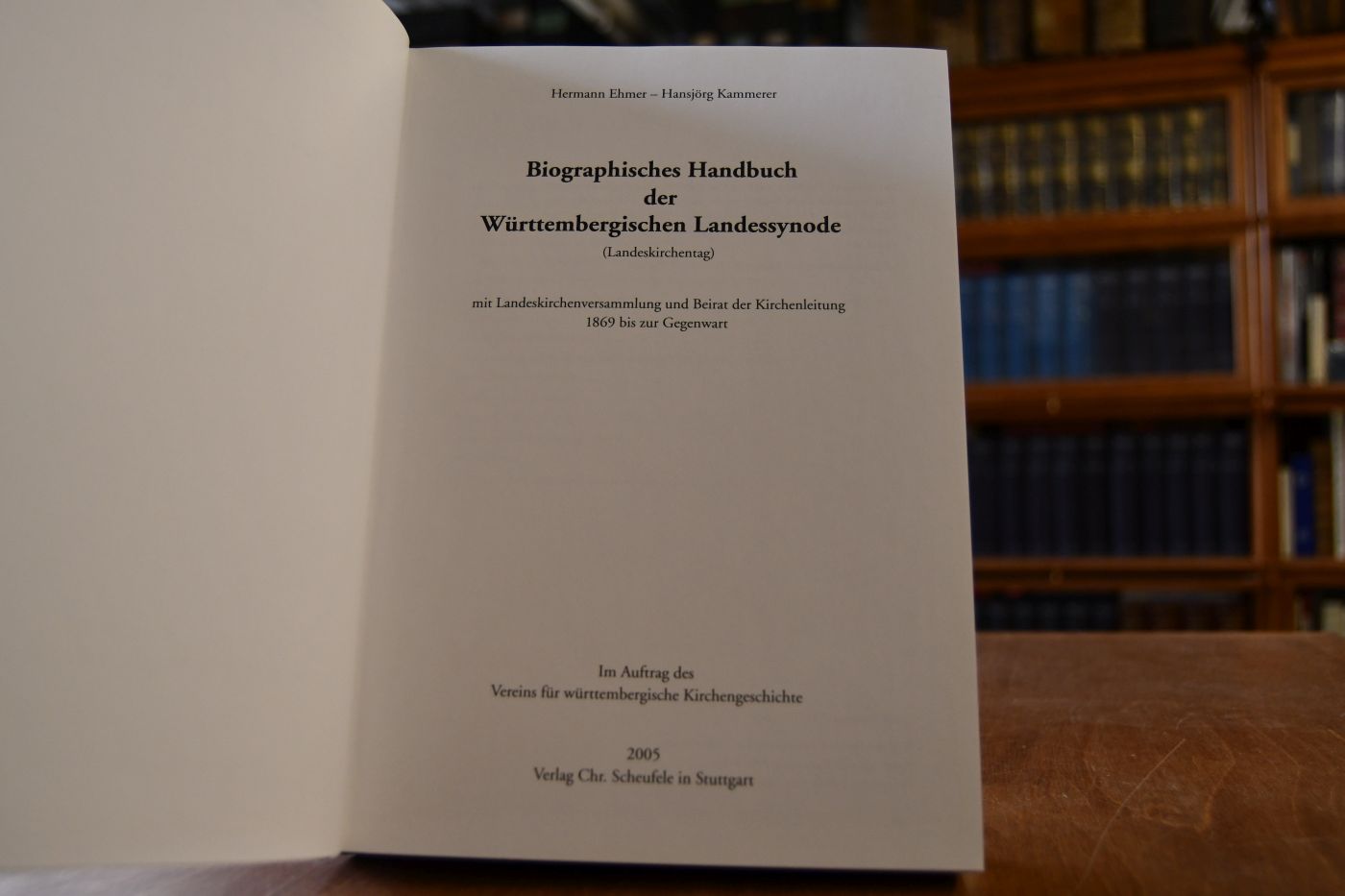 Biographisches Handbuch der Württembergischen Landessynode (Landeskirchentag) mit Landeskirchenversammlung und Beirat der Kirchenleitung 1869 bis zur Gegenwart.