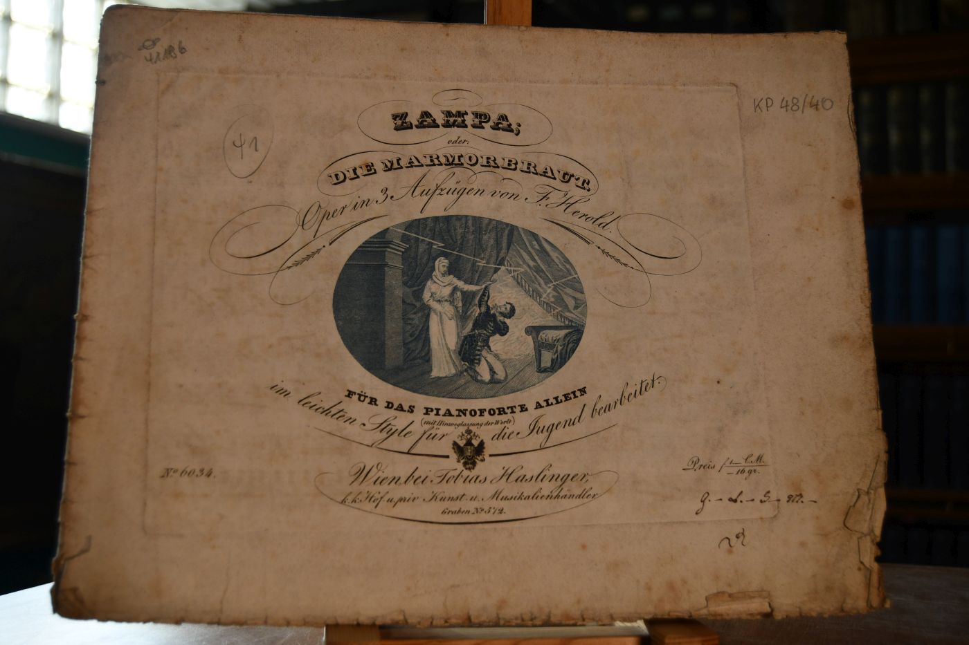 Zampa; oder Die Marmorbraut. Oper in 3 Aufzügen. Für das Pianoforte allein (mit Hinweglassung der Worte) im leichten Style für die Jugend bearbeitet.