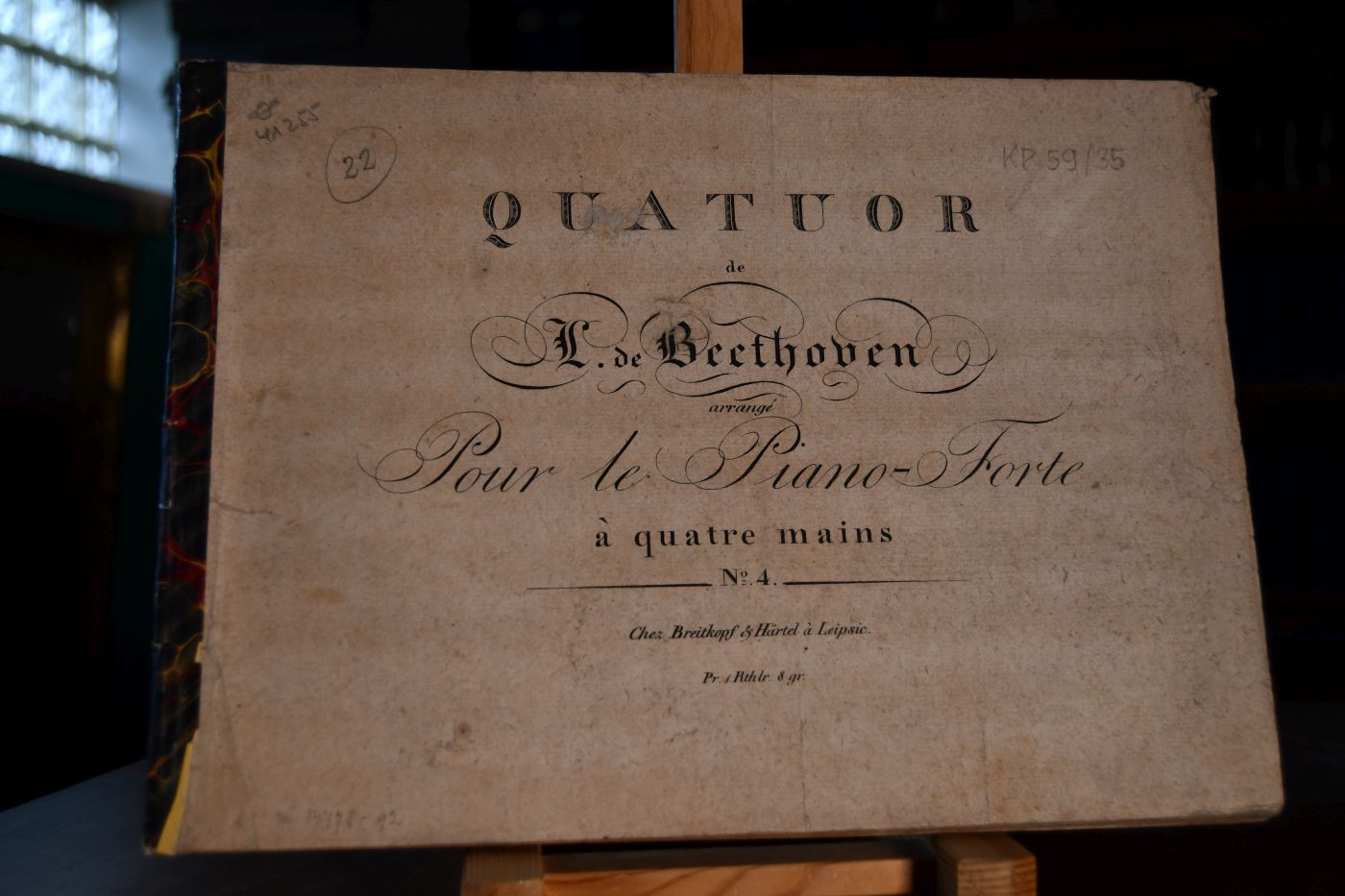 Quatuor. Arrange pour le Piano-Forte a quatre mains No. 4.