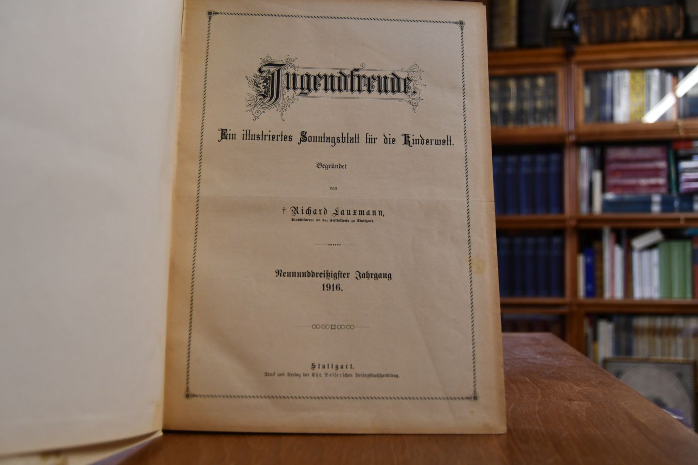 Jugendfreude. Ein illustriertes Sonntagsblatt für die Kinderwelt. 39. Jahrgang 1916.