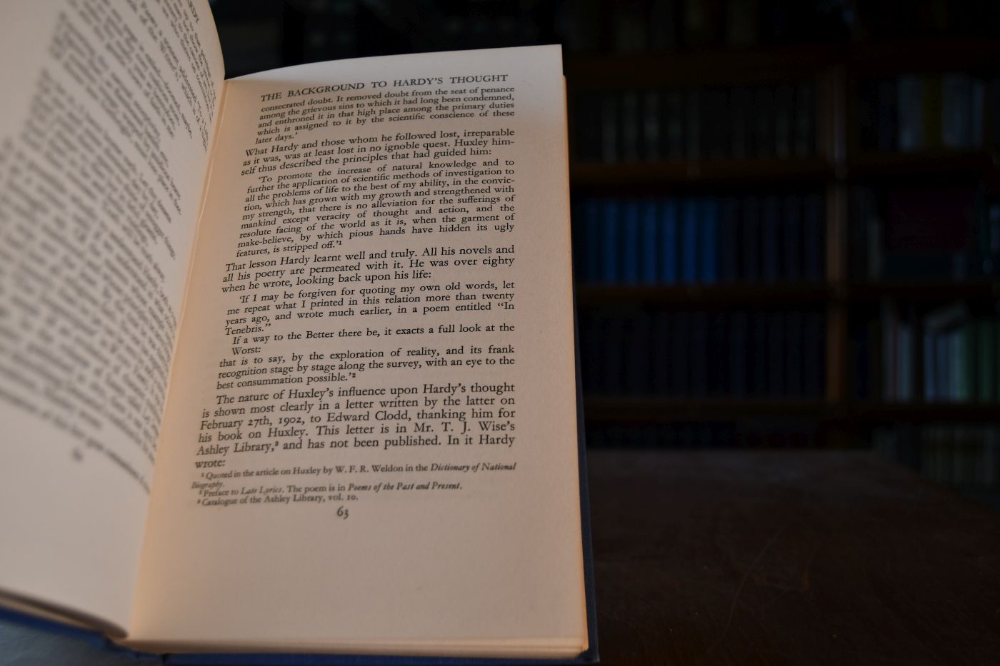 Thomas Hardy. A Study of his Writings and their Background.