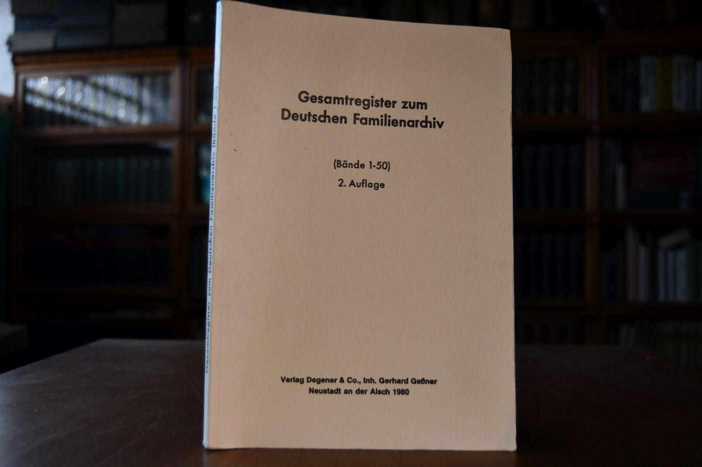 Gesamtregister zum Deutschen Familienarchiv (Bände 1-50).