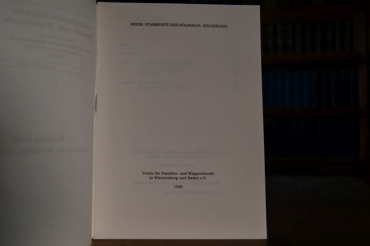 Stammliste der Hölderlin, Hölderle(n).