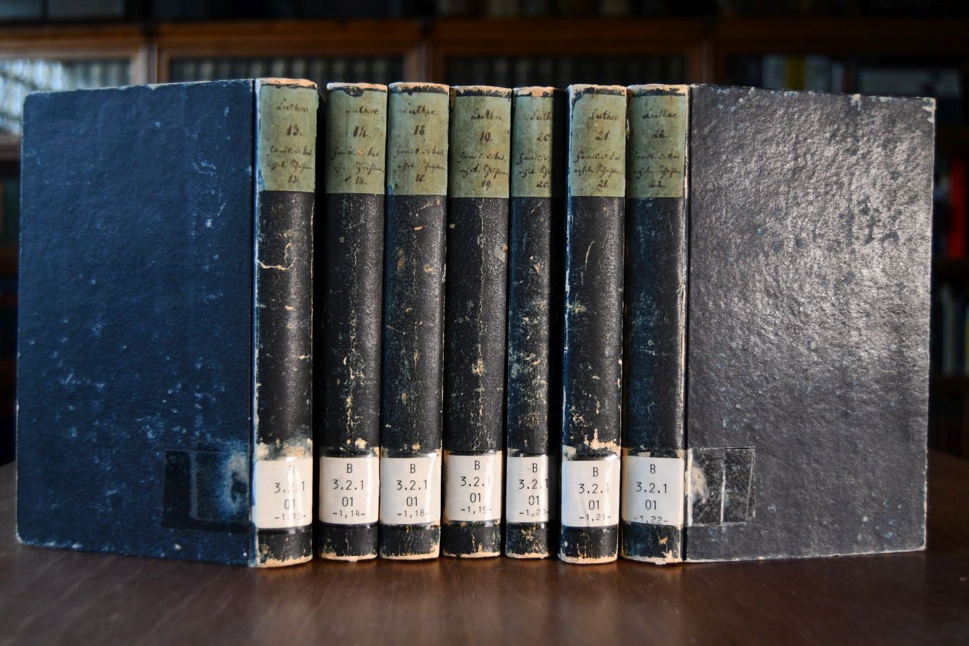 Dr. Martin Luther`s sämmtliche Werke. Erste Abtheilung homiletische und katechetische Schriften Bde. 13, 14, 18-23.