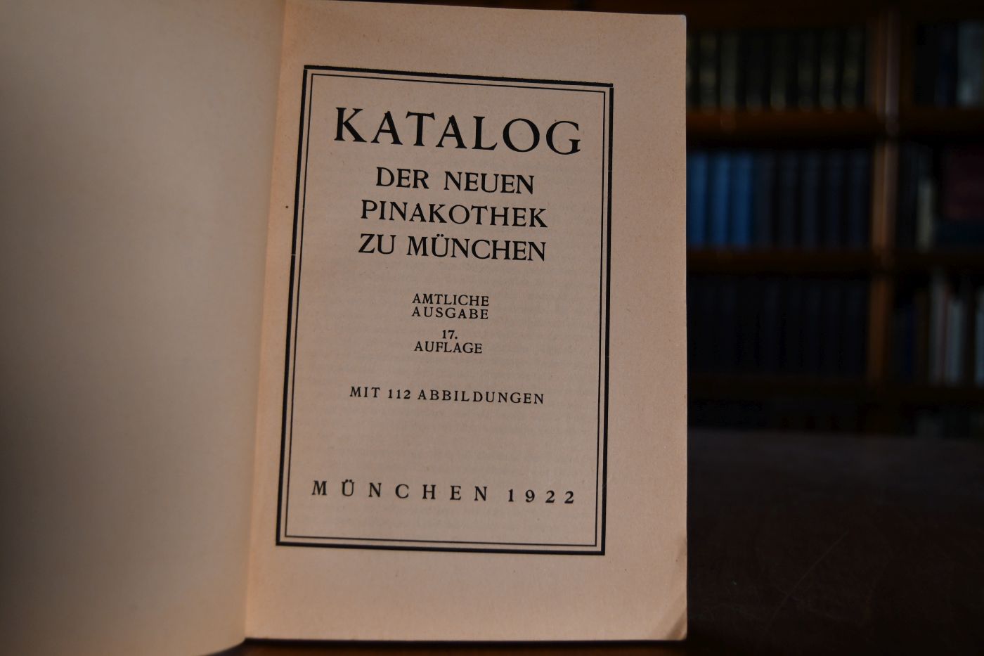 Katalog der Neuen Pinakothek zu München. Amtliche Ausgabe.