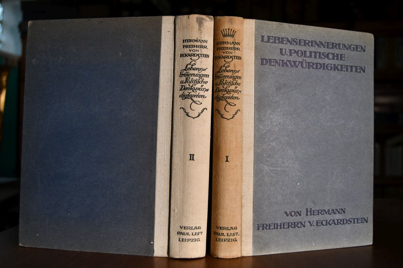 Lebens-Erinnerungen und Politische Denkwürdigkeiten von Botschaftsrat a.D. Hermann Freiherrn v. Eckardstein. Bde. 1+2.